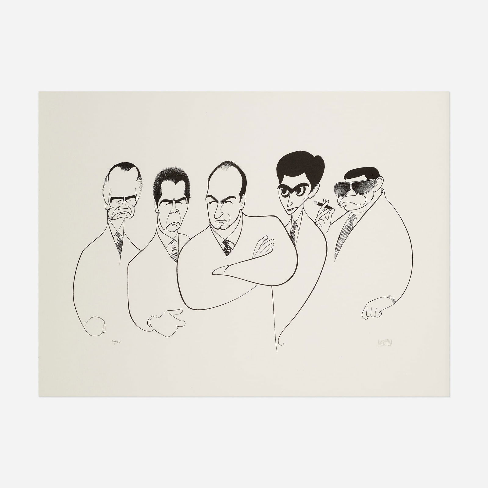 Al Hirschfeld, The Sopranos (1 of 3)