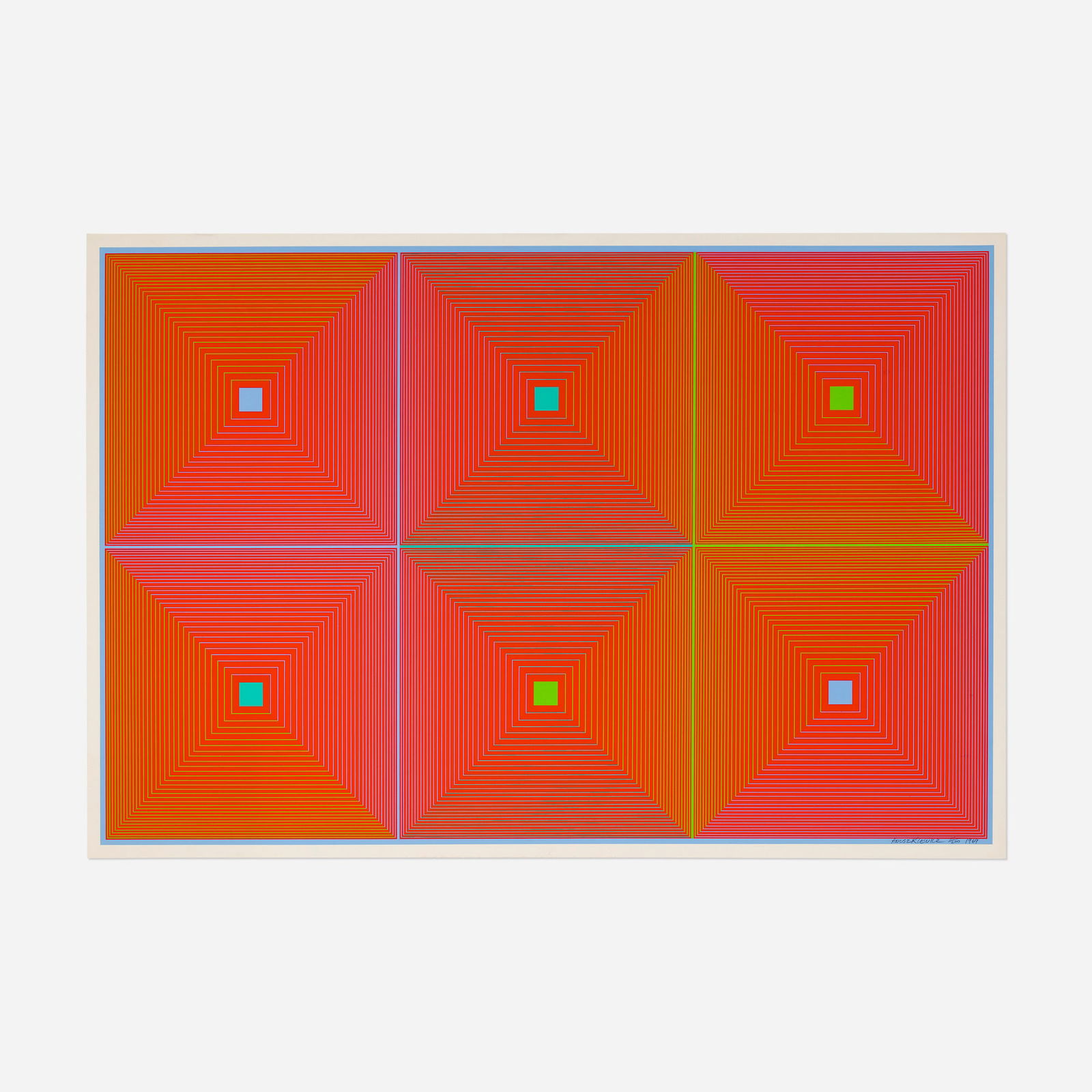 Richard Anuszkiewicz, Six Squares (1 of 2)