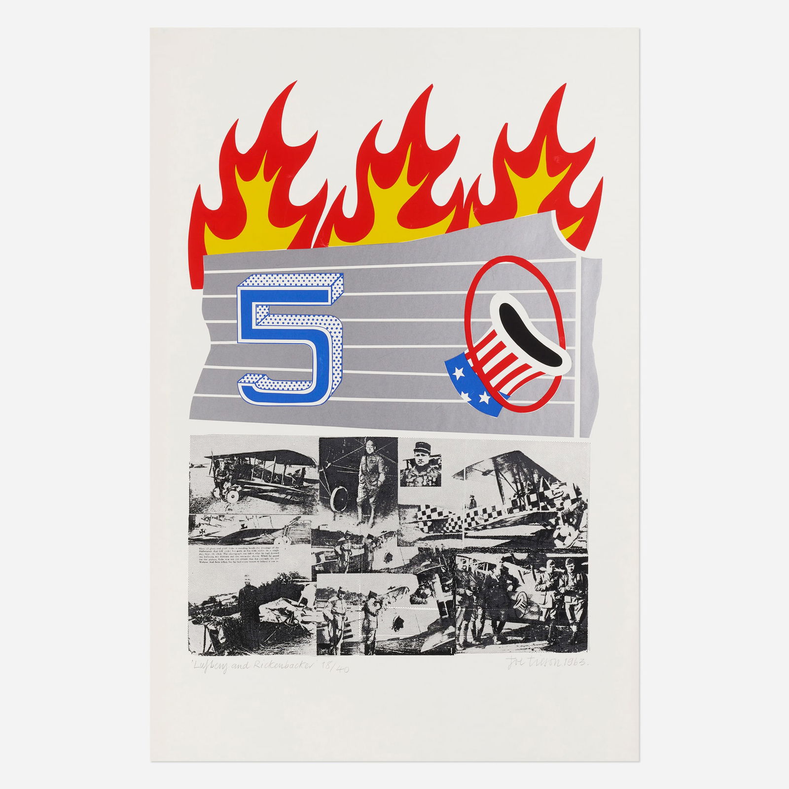 Joe Tilson, R.A., Lufbery and Rickenbacker (1 of 2)