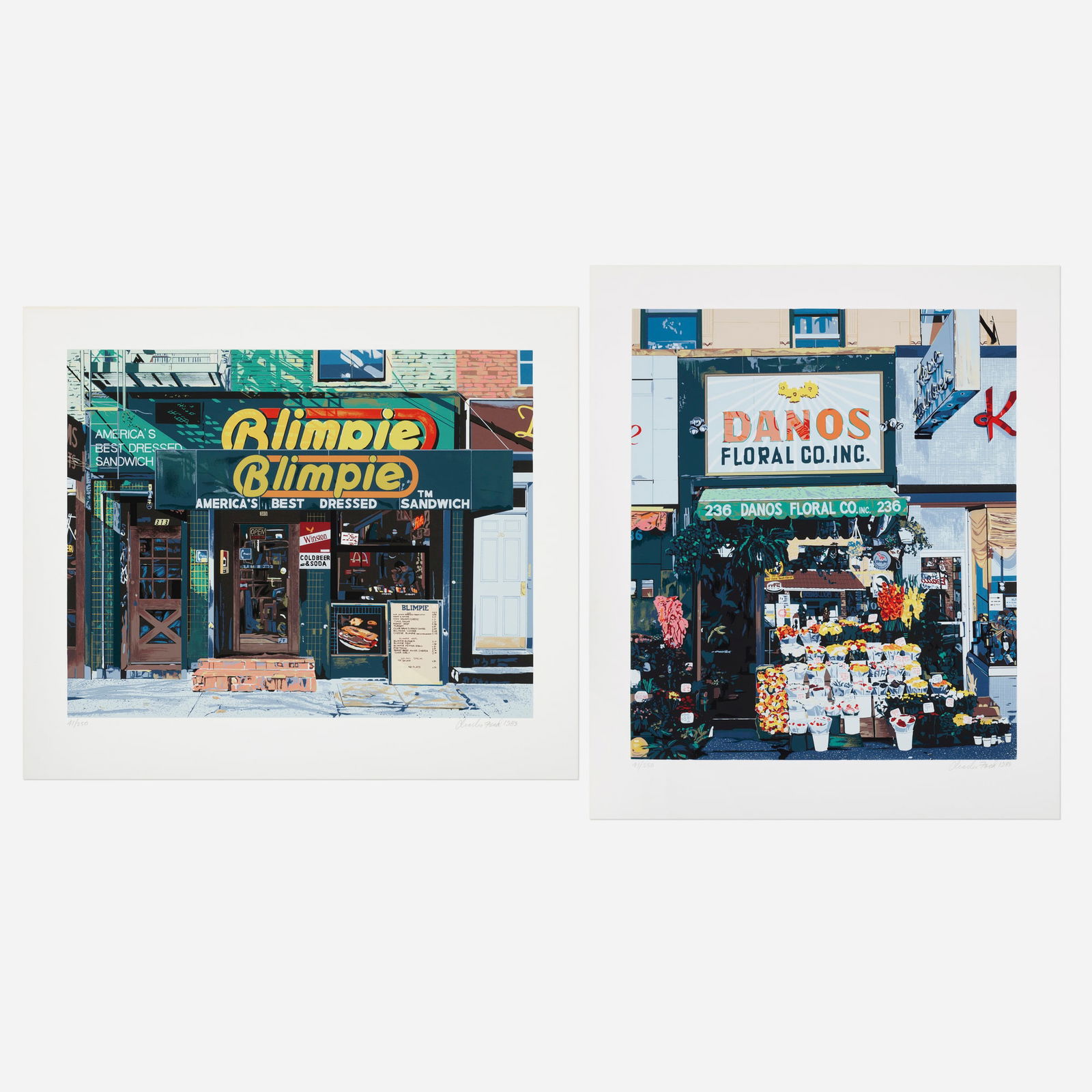 Charles Ford, Blimpie; Dano's Floral (two works) (1 of 2)