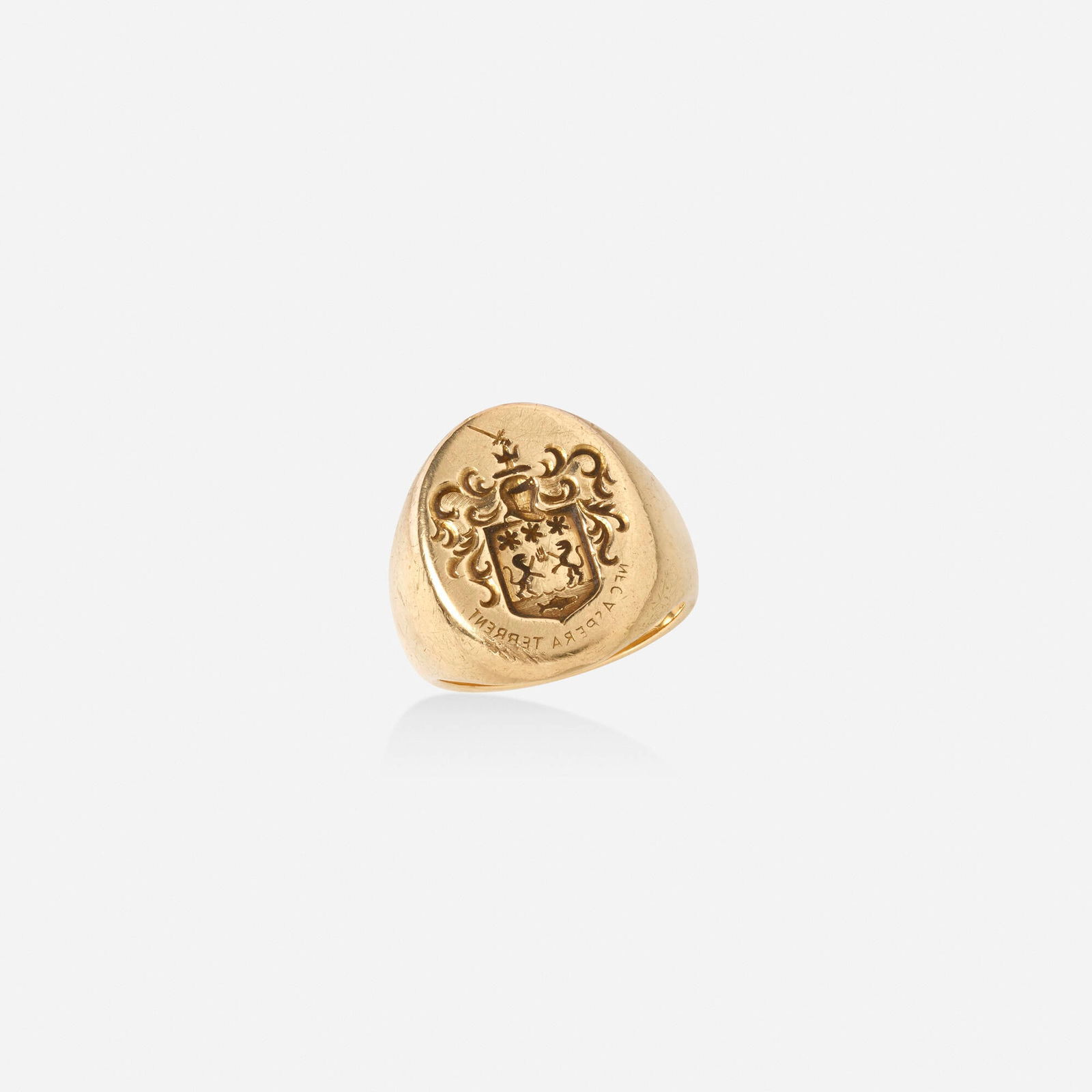 Vintage, Gold signet ring (1 of 2)