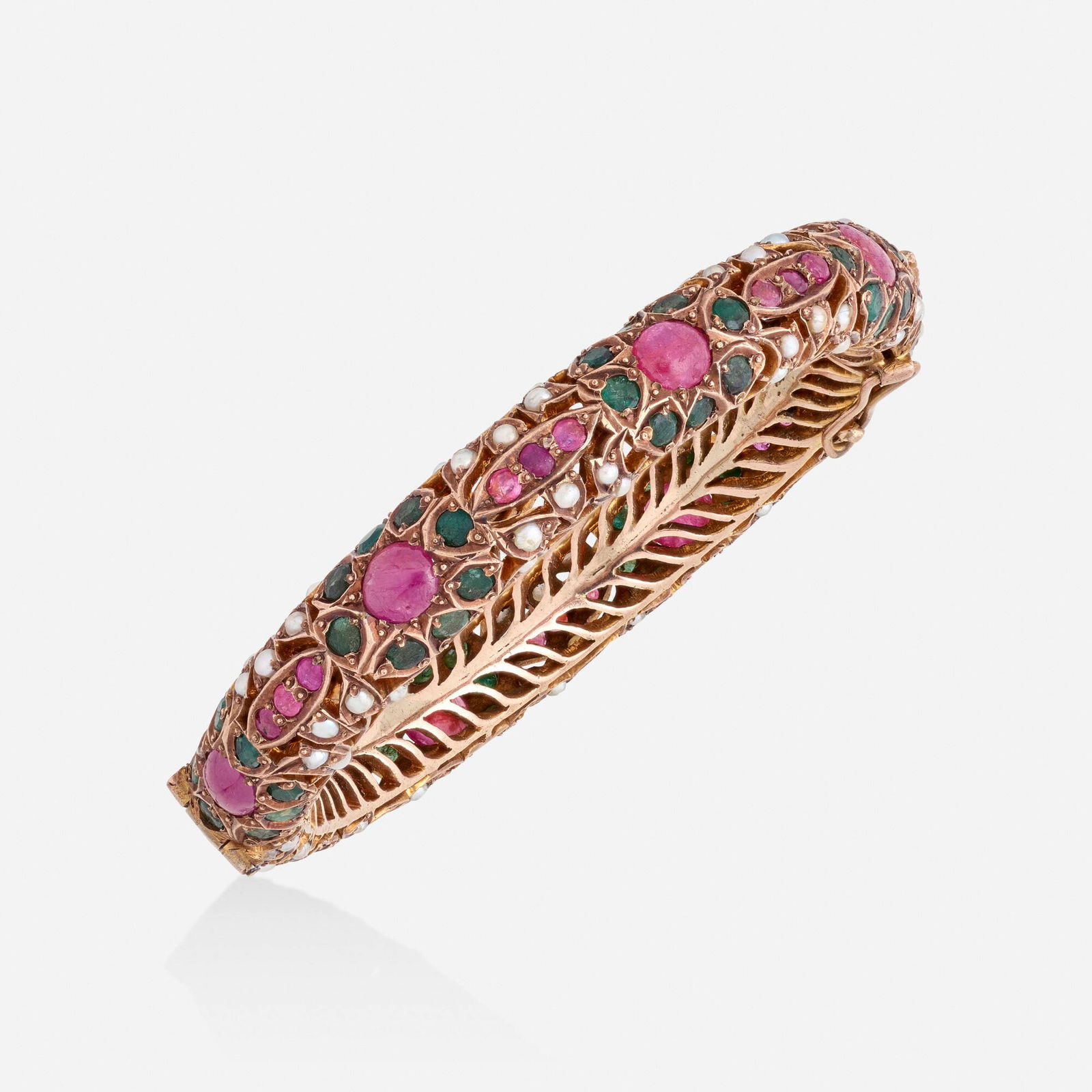Indian, Gem-set  bangle bracelet (1 of 2)
