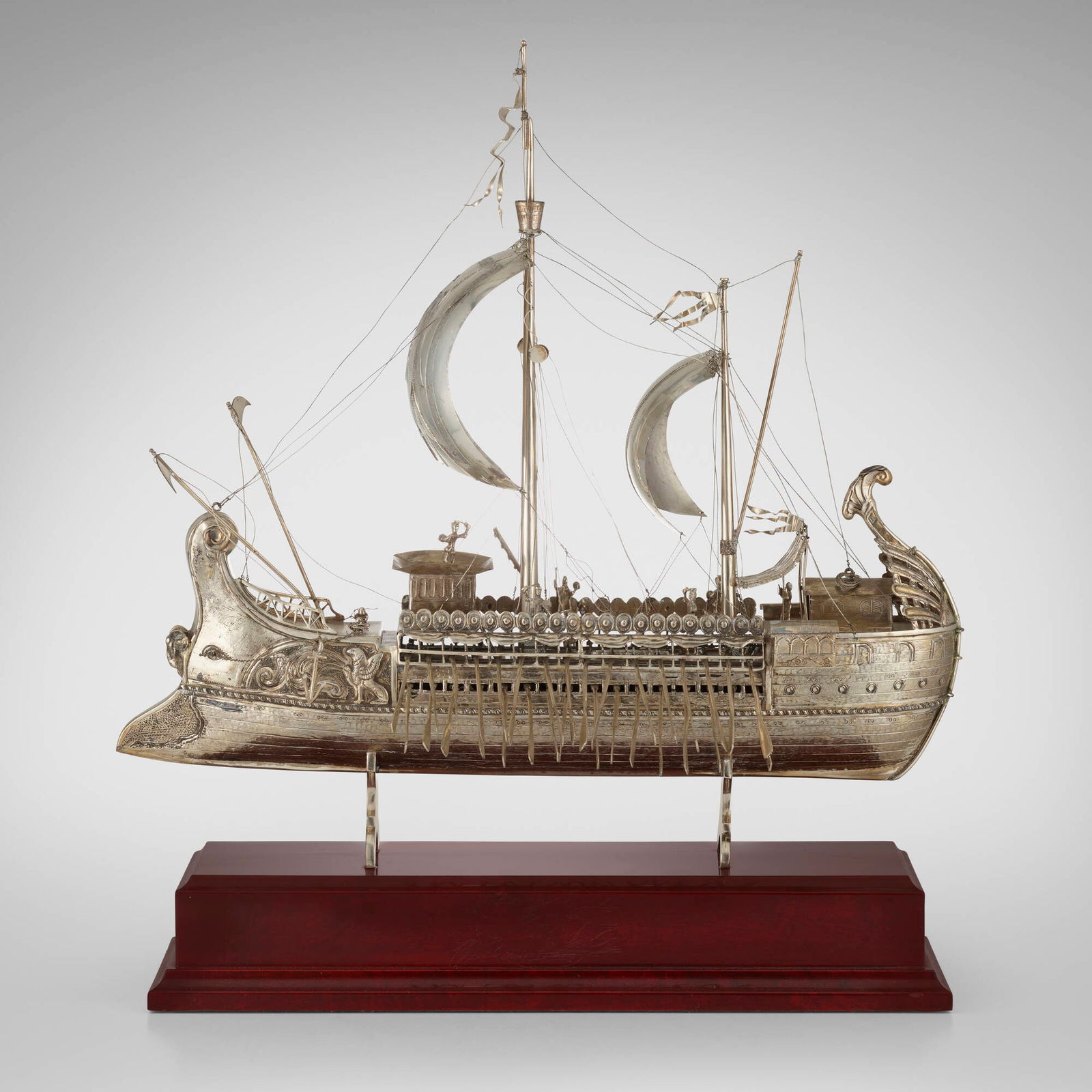 Spanish, Model of an Ancient Greek Bireme (1 of 4)
