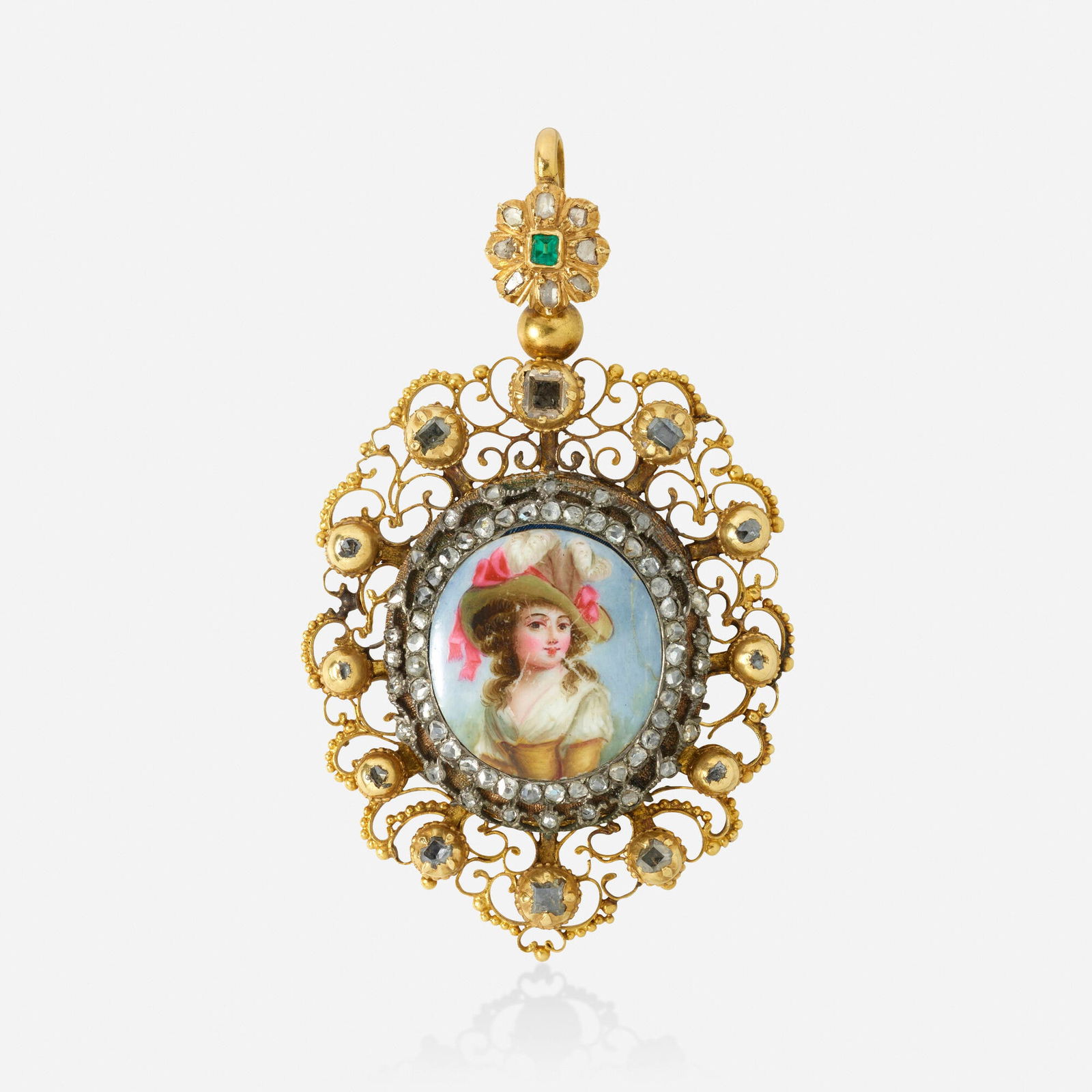 Antique Portrait pendant (1 of 2)
