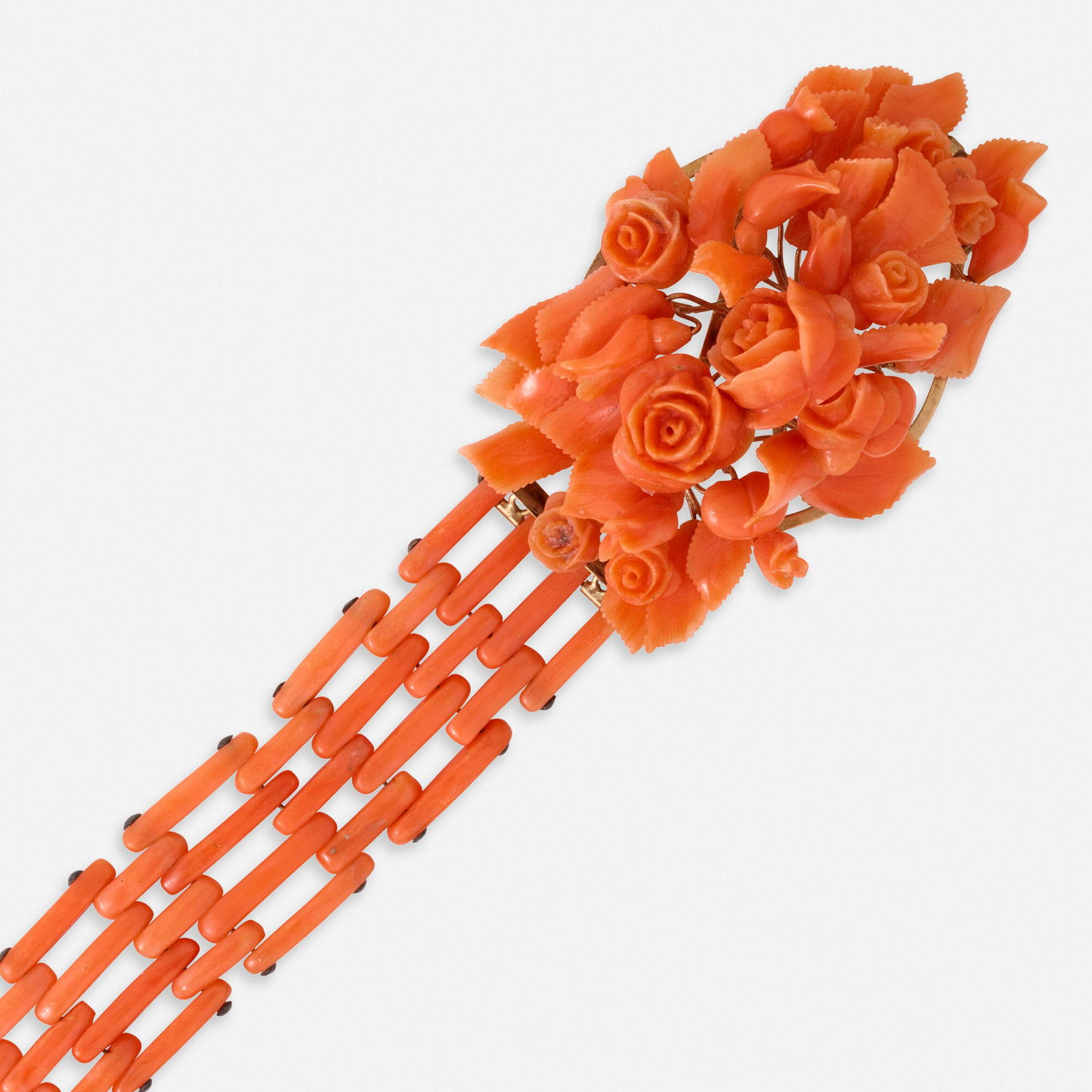 Victorian, Coral and gold bracelet (1 of 3)