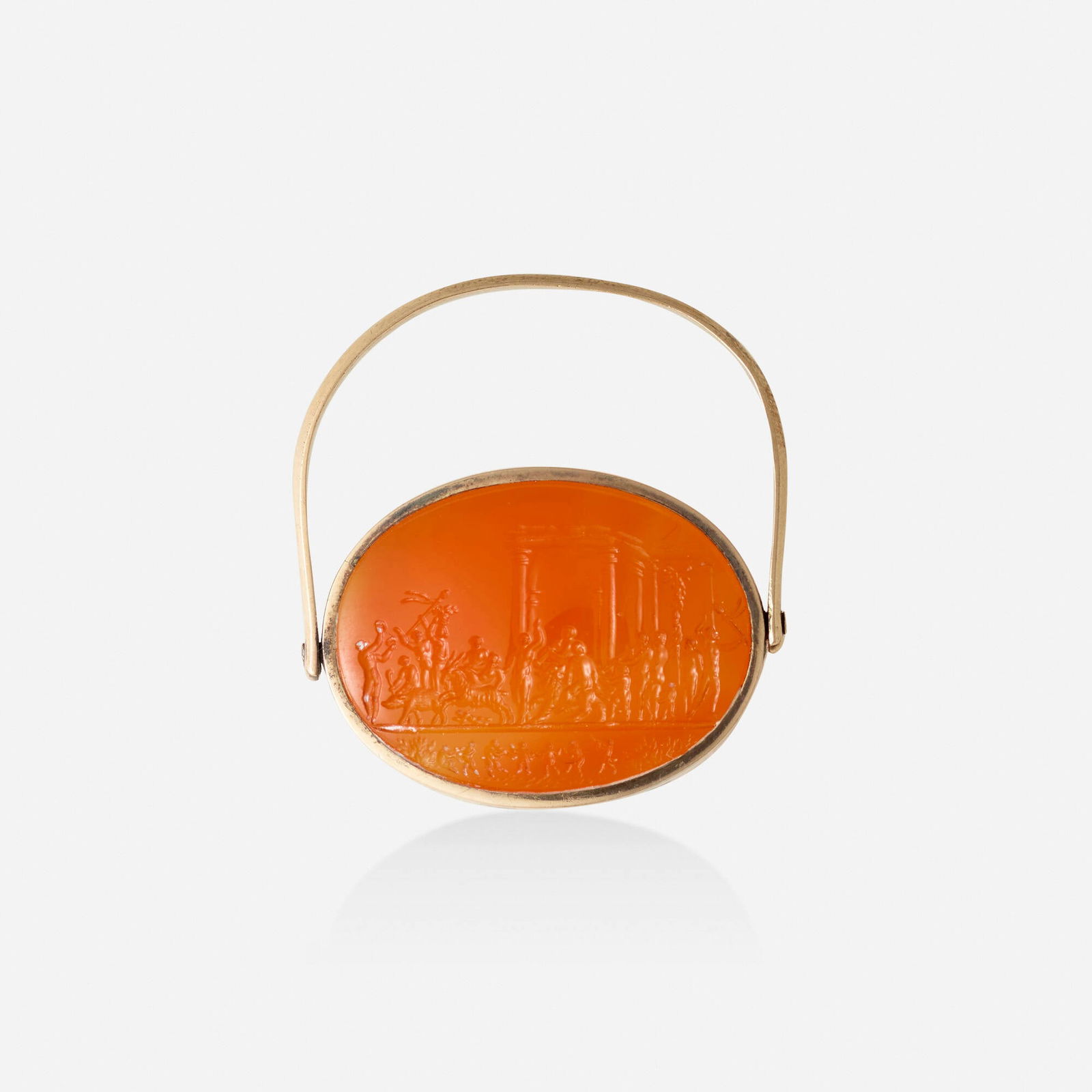 Antique, Carnelian intaglio and gold seal (1 of 3)