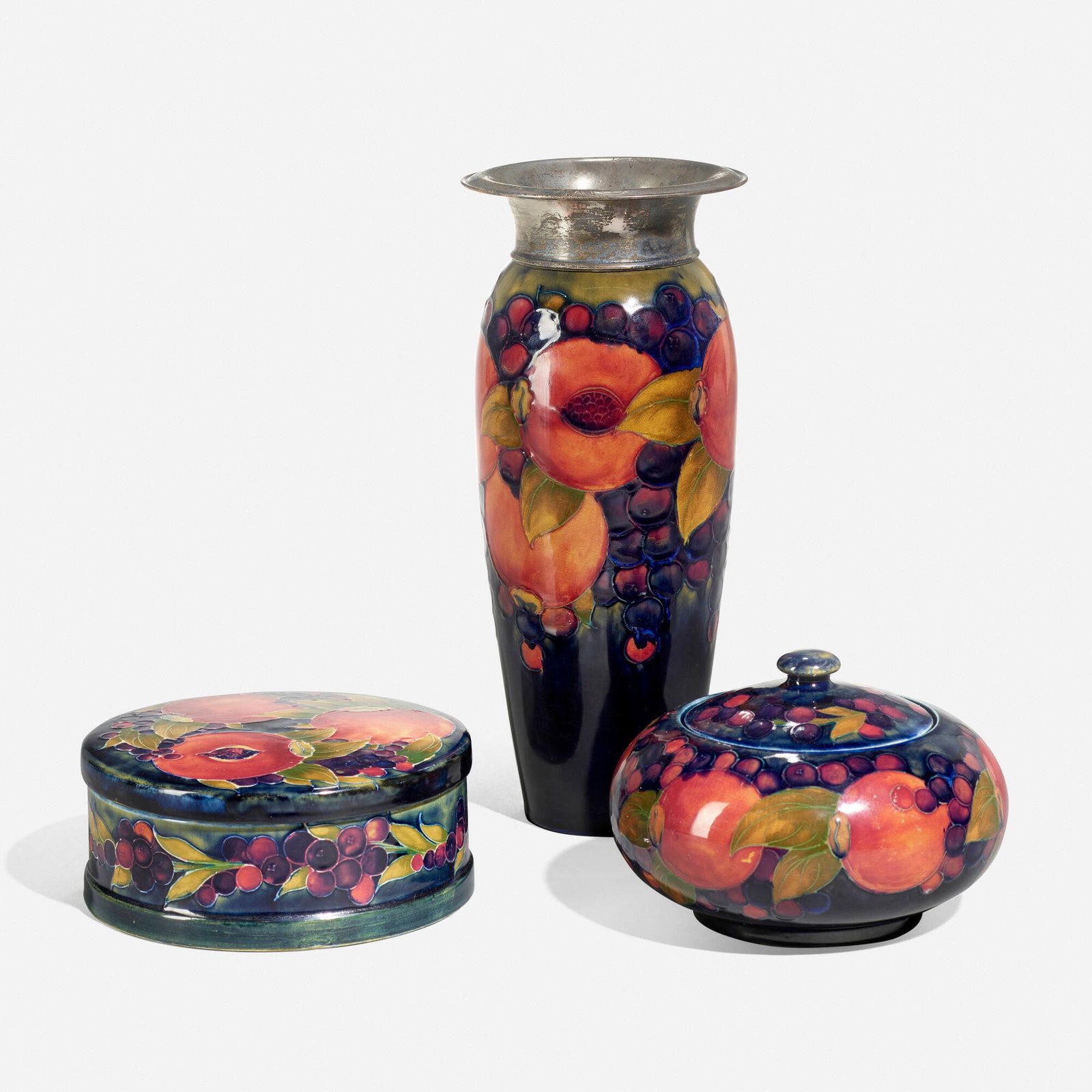 Moorcroft Pottery, Three Pomegranate works (1 of 5)