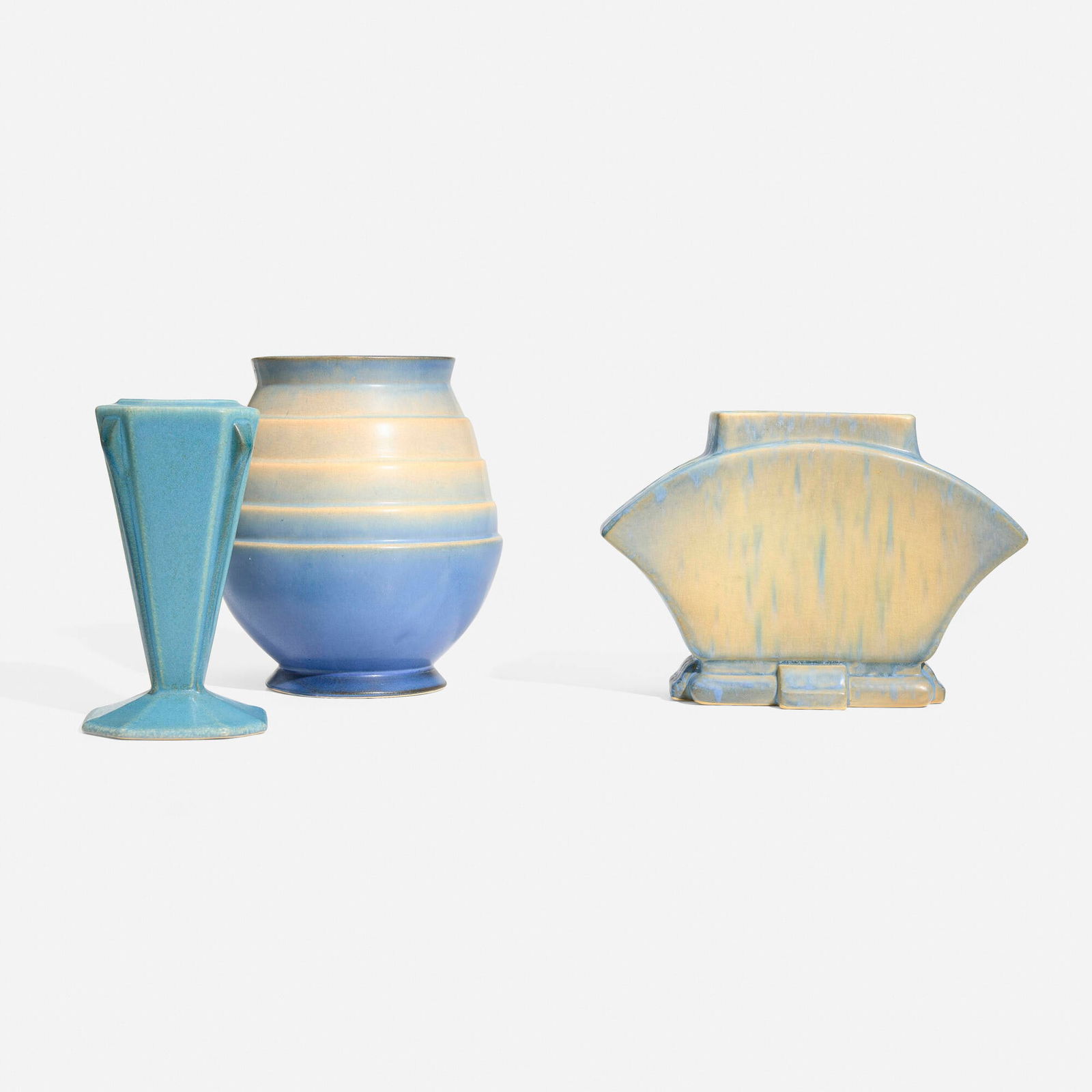 Roseville Pottery, Collection of Futura vases (1 of 4)