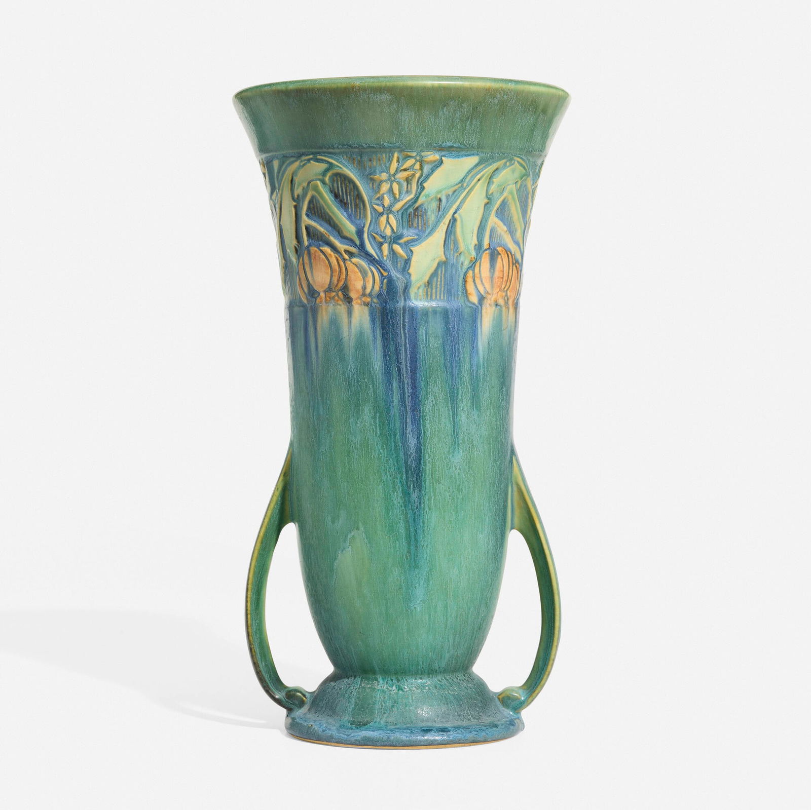 Roseville Pottery, Tall Baneda vase, model 598-12 (1 of 4)