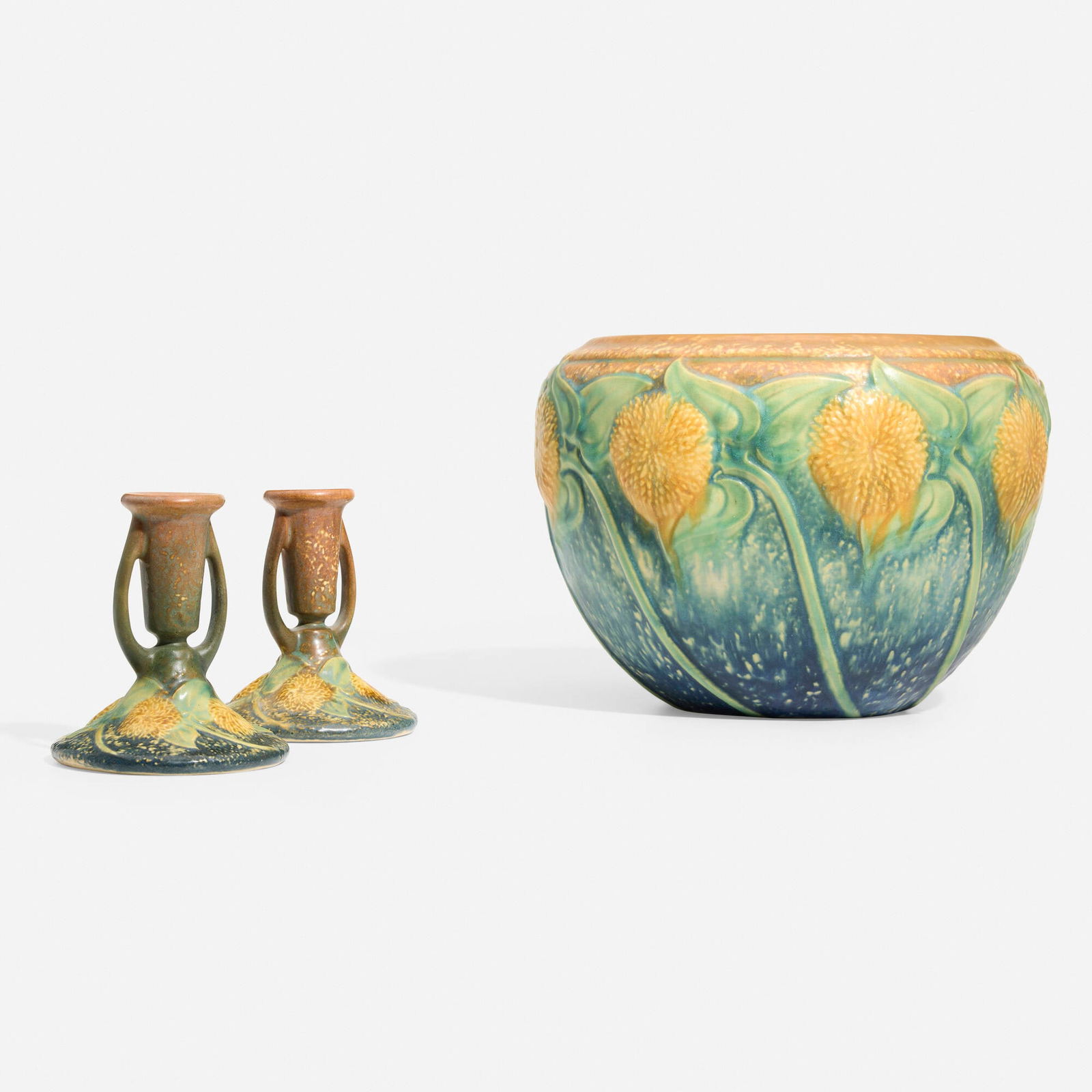 Roseville Pottery, Collection of Sunflower works (1 of 3)