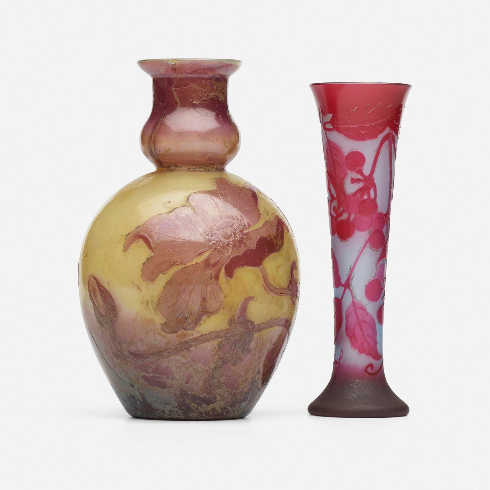 D'Argental and Muller Freres, Vases, set of two (1 of 4)