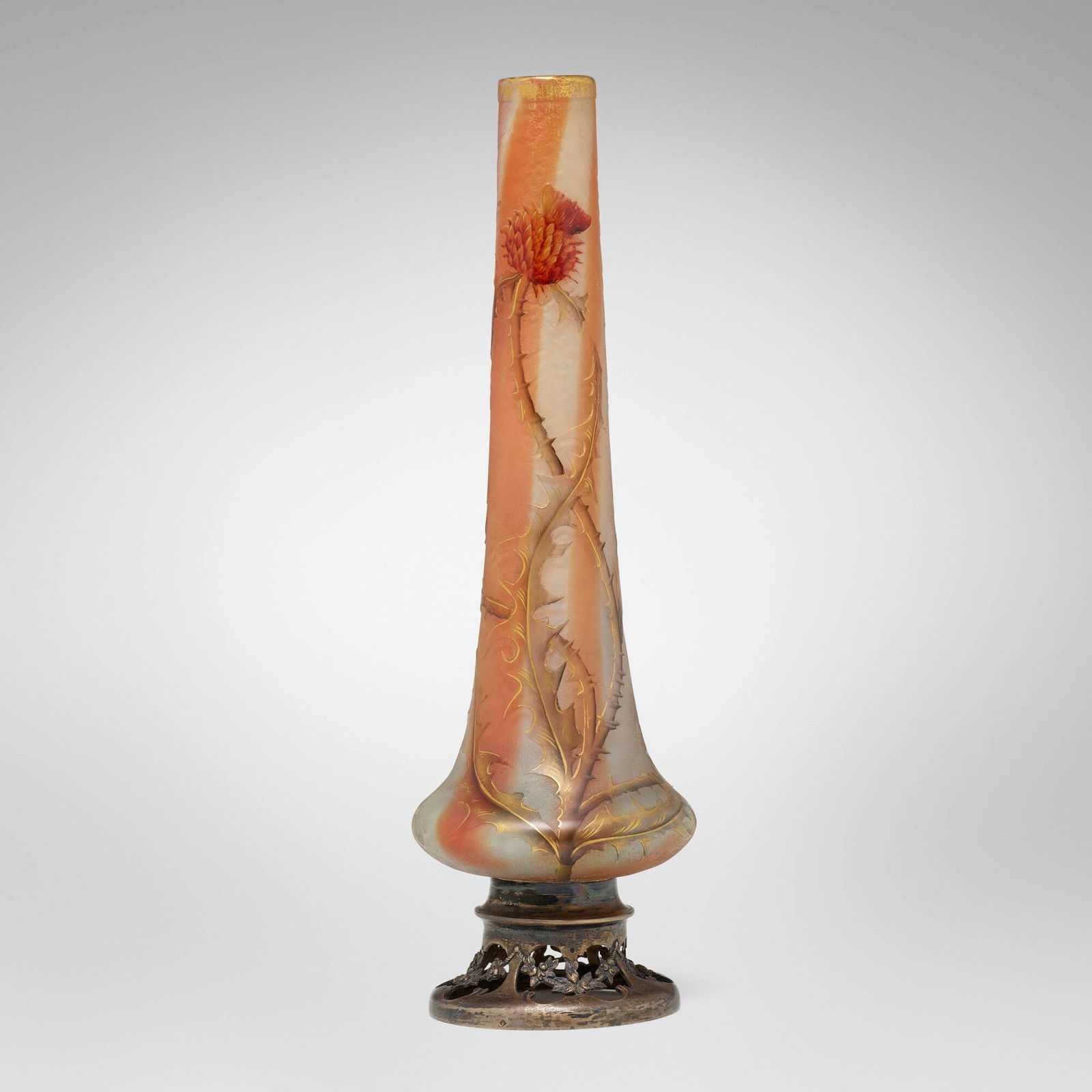 Daum, Chardon vase (1 of 4)