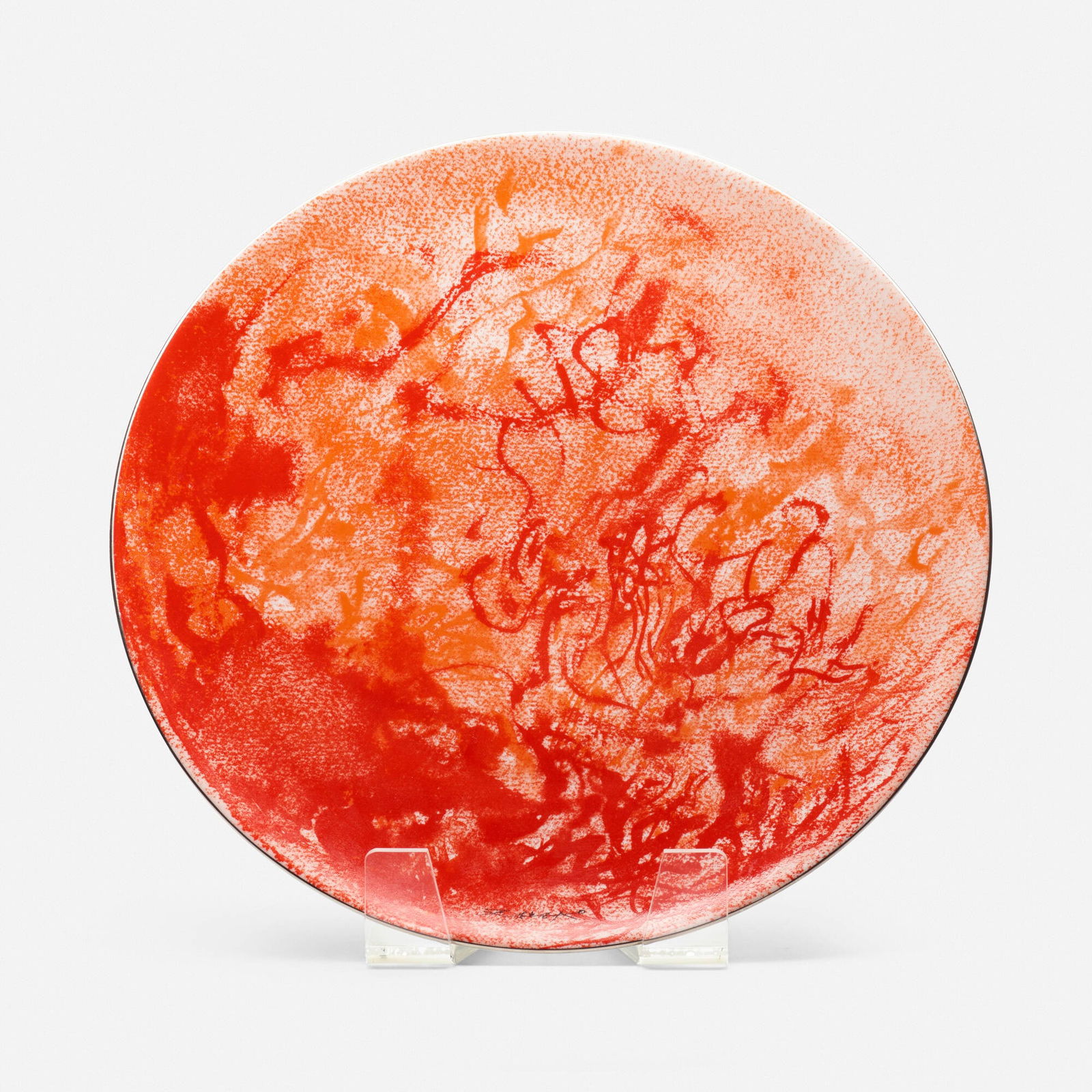 Zao Wou-Ki, Pierre de Feu plate (1 of 3)