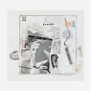 Robert Rauschenberg, Dwan Gallery poster (Self-Portrait): Robert Rauschenberg Dwan Gallery poster (Self-Portrait) 1965offset lithograph in colors 23 h x 25 w in (58 x 63 cm) Signed to lower right 'Rauschenberg'. This work is from the edition of unkno