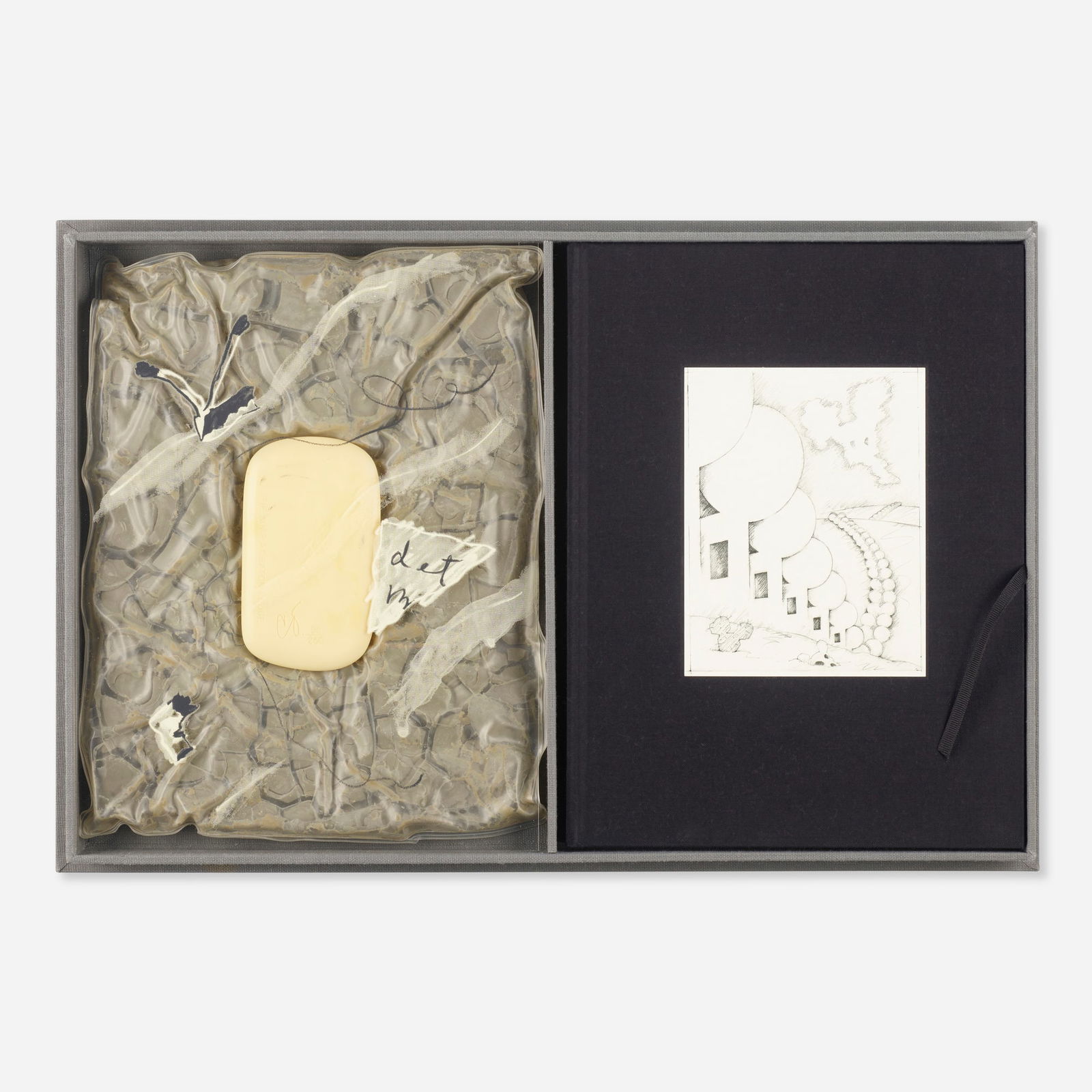 Claes Oldenburg, The Soap at Baton Rouge (Multiples in Retrospect 1964 - 1990 with the new multiple): Claes Oldenburg The Soap at Baton Rouge (Multiples in Retrospect 1964 - 1990 with the new multiple) 1990cast resin, vinyl filled with aluminum silicate with screenprint in two colors on acetate overa