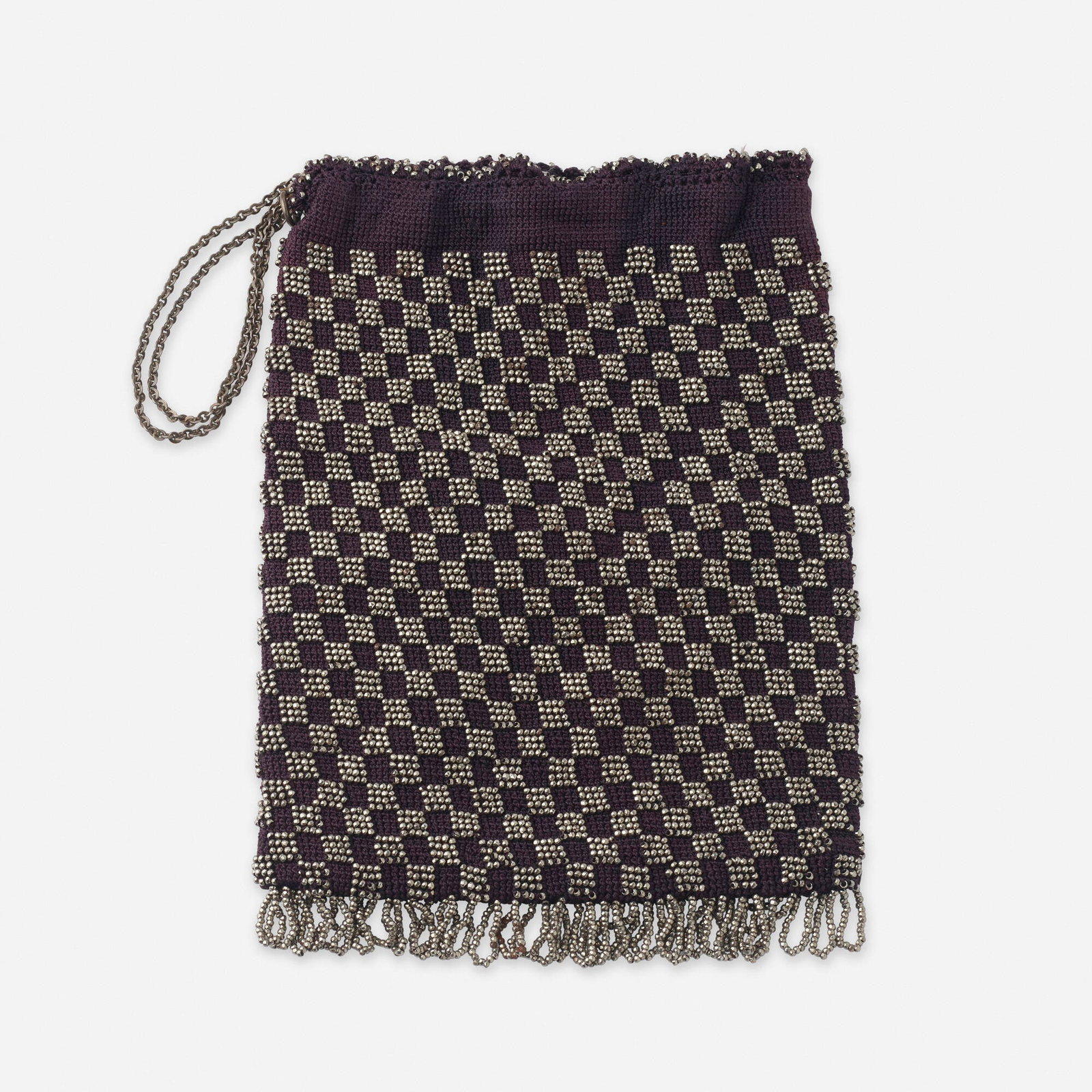 Art Deco, Cut-steel and crochet handbag (1 of 2)