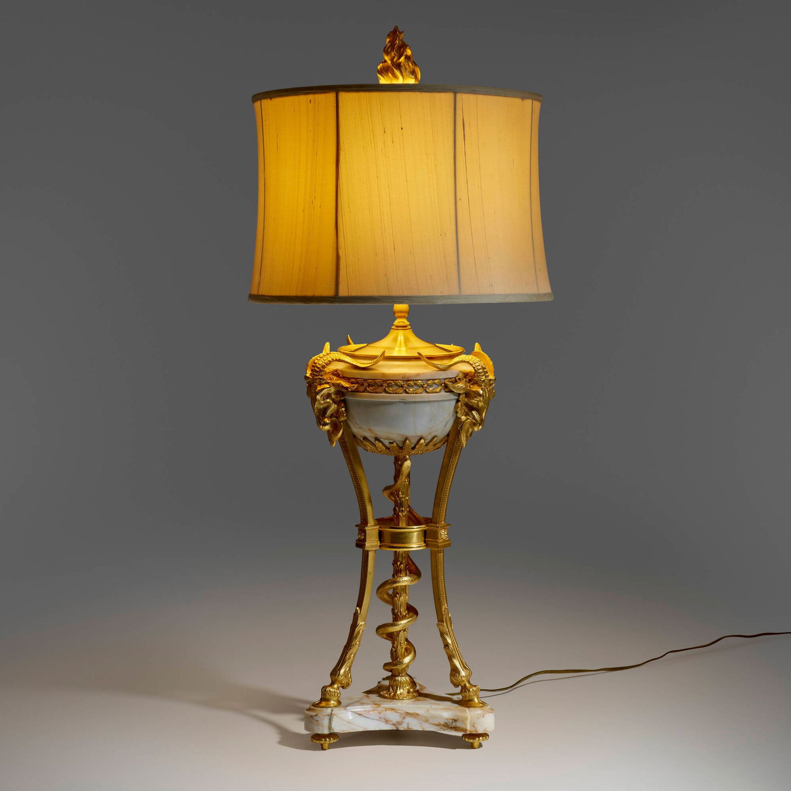 19th Century, Louis XVI style tripod-form table lamp (1 of 5)