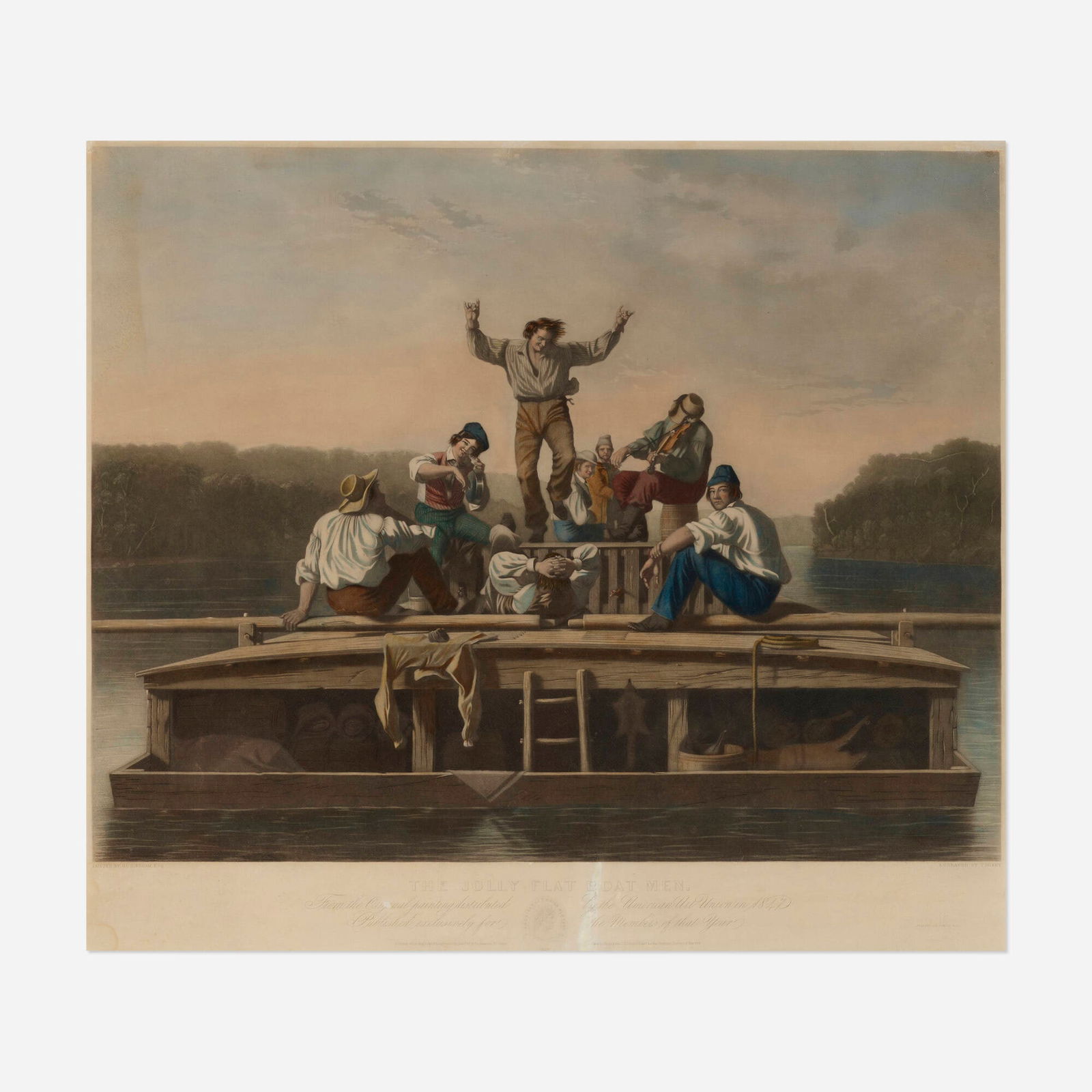 After George Caleb Bingham, The Jolly Flat Boat Men (1 of 4)