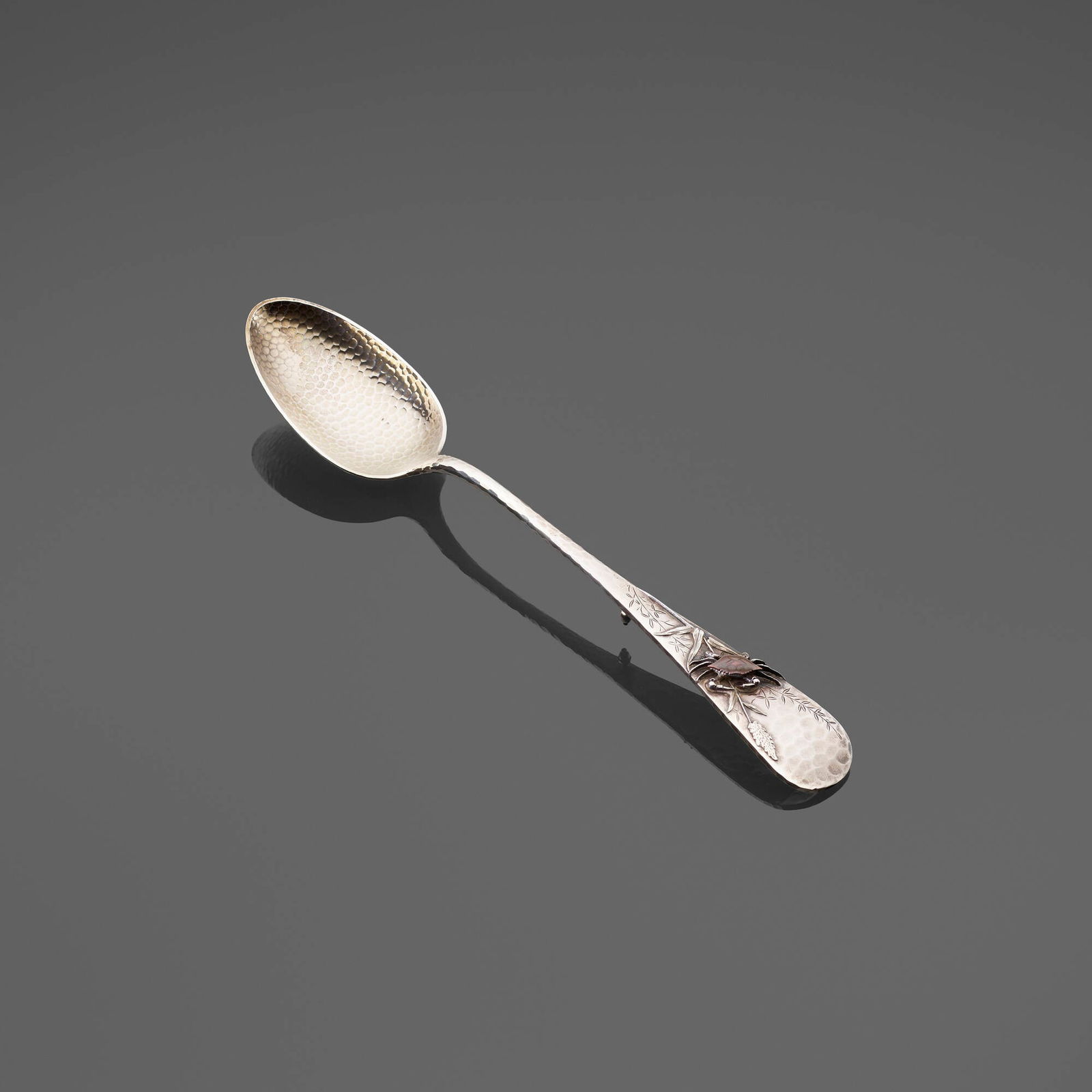 Whiting Mfg. Co., Aesthetic Movement mixed metal serving spoon (1 of 4)