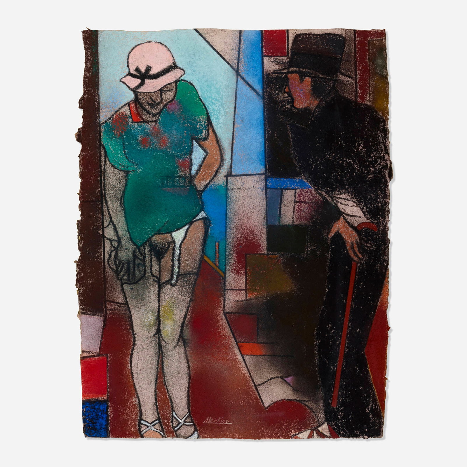 Richard Merkin, The Fetishist: Richard Merkin The Fetishist 1981 pastel on paper 31 h x 24 w in (79 x 61 cm) Signed to lower edge 'Merkin'. Provenance: Terry Dintenfass Gallery, New York | Eric Makler