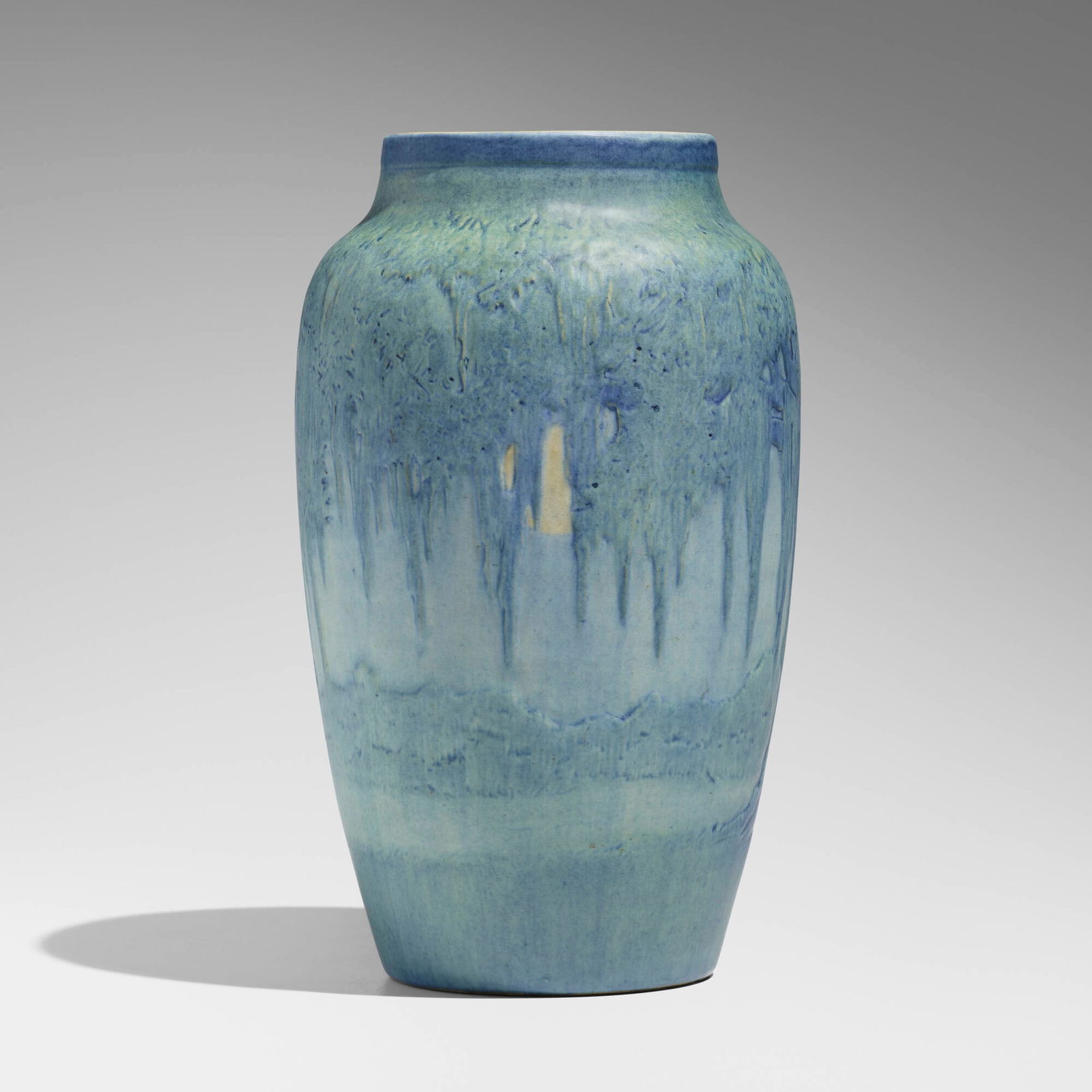 Anna Frances Simpson for Newcomb College Pottery, Large scenic vase with live oaks, Spanish moss, (1 of 5)