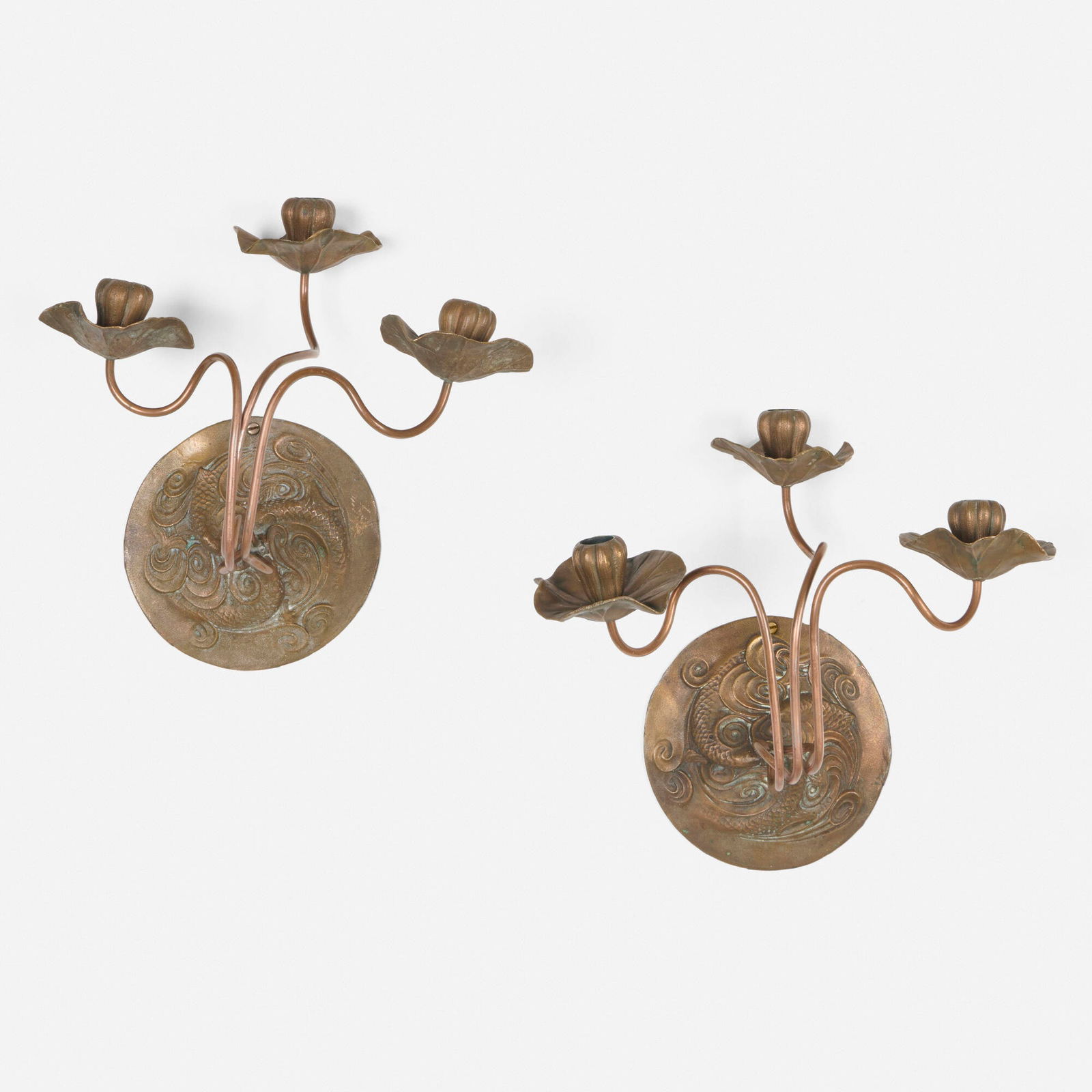 Jessie Preston, Three-light sconces, pair (1 of 3)