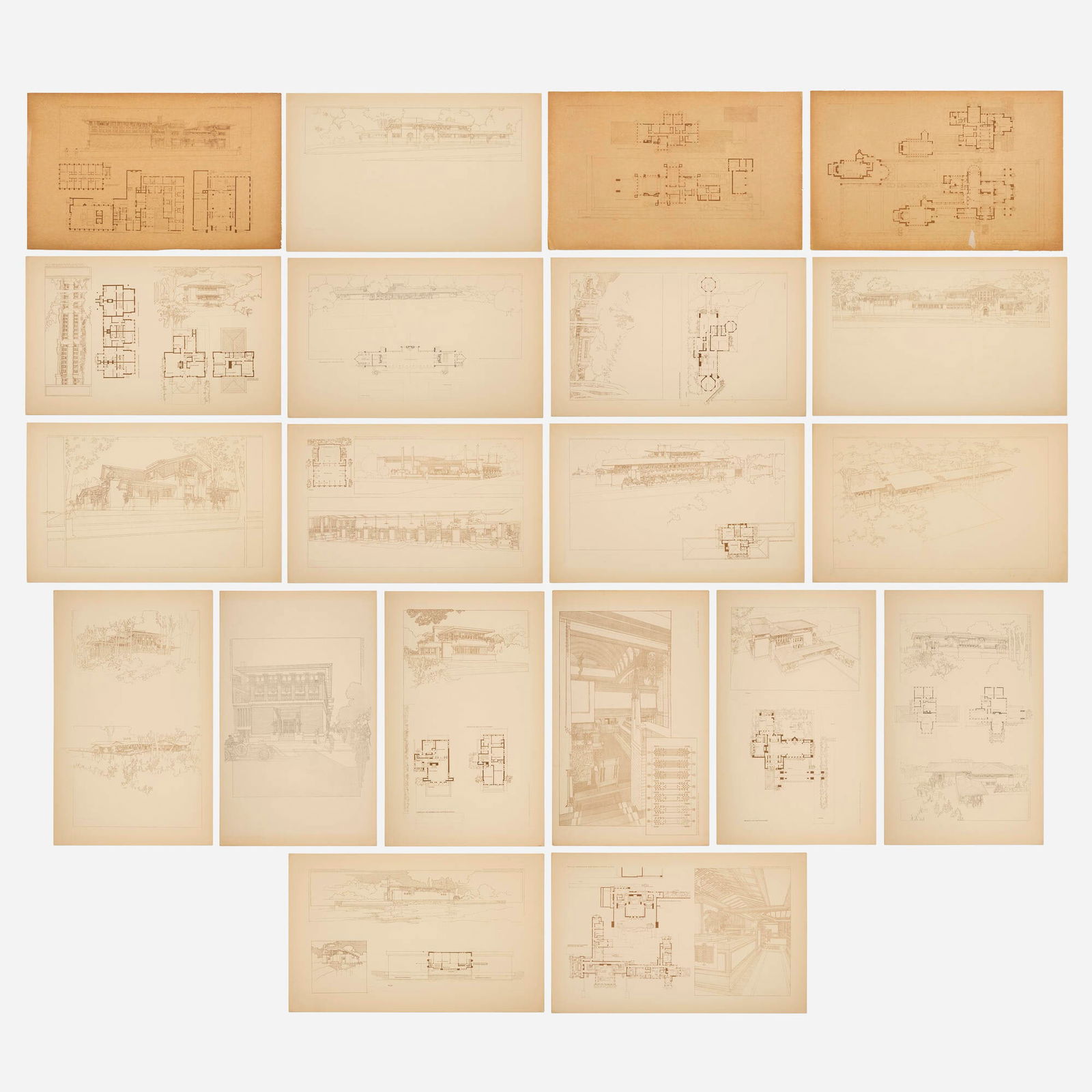 Frank Lloyd Wright, Plates from the Wasmuth Portfolio (1 of 2)