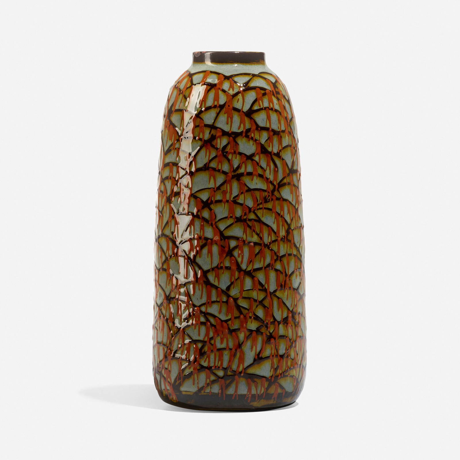 Max Laeuger for Tonwerke Kandern, Vase with leaves (1 of 4)