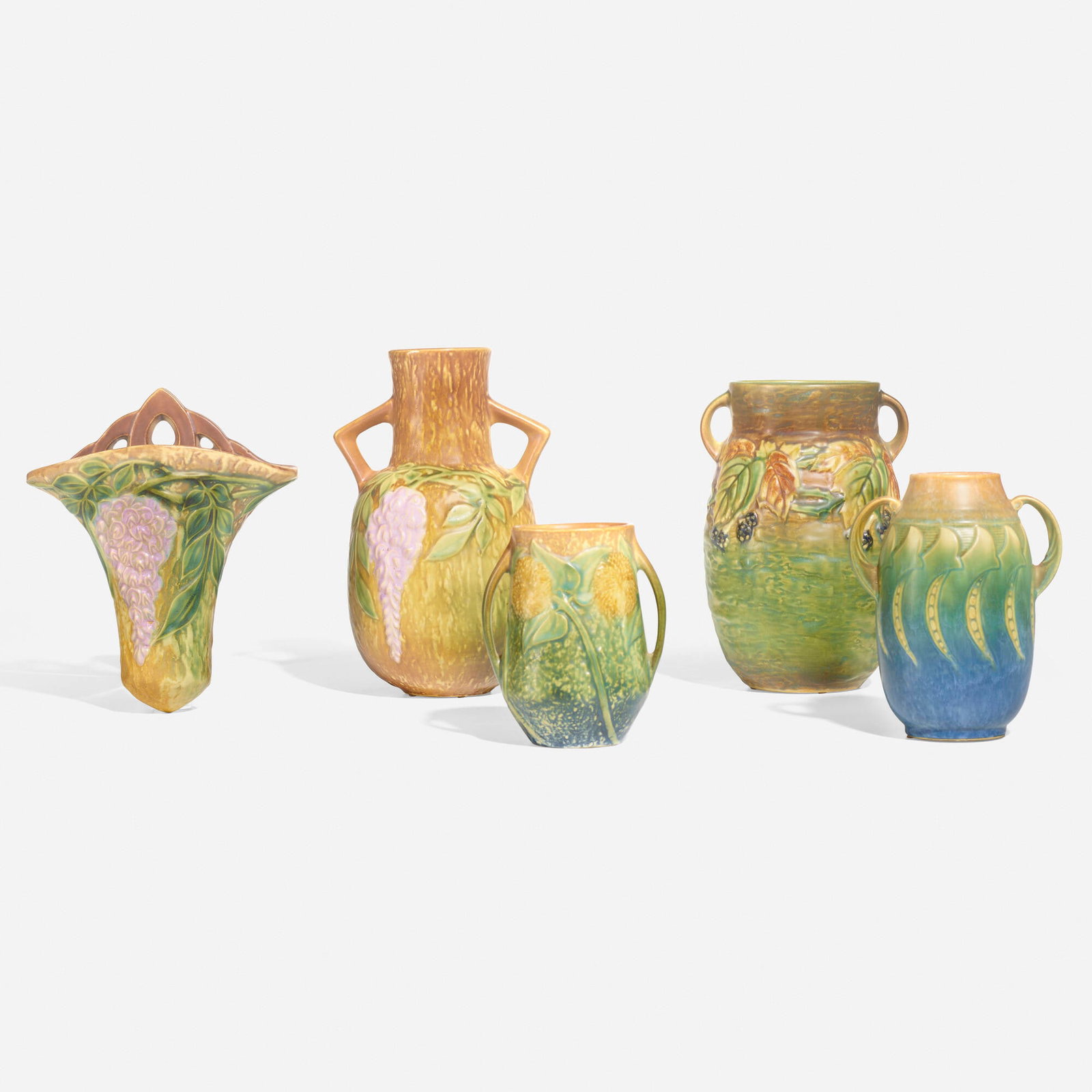 Roseville Pottery, Collection of five works (1 of 4)