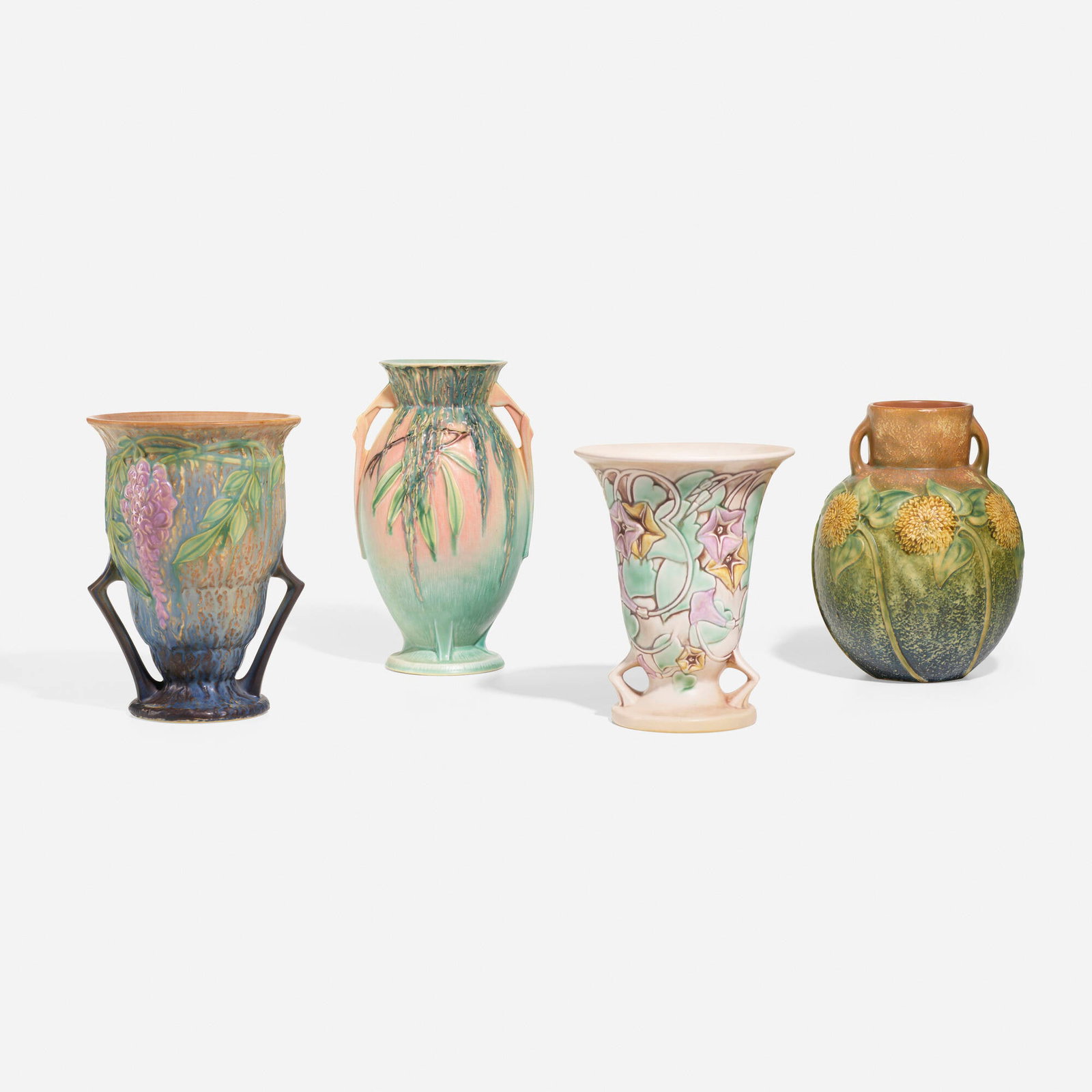 Roseville Pottery, Collection of four vases (1 of 4)