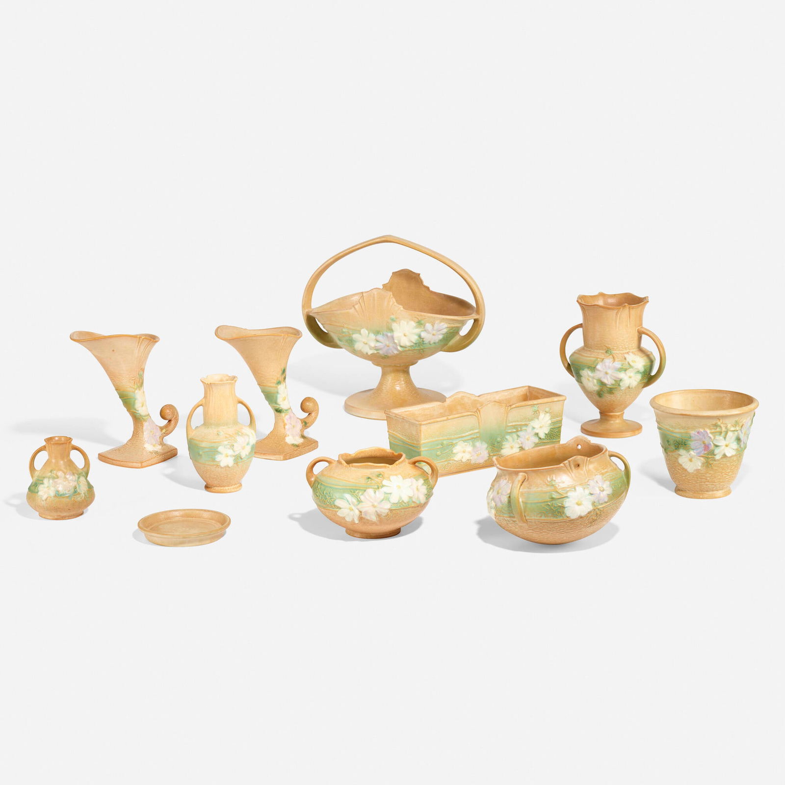 Roseville Pottery, Collection of ten Cosmos works (1 of 4)