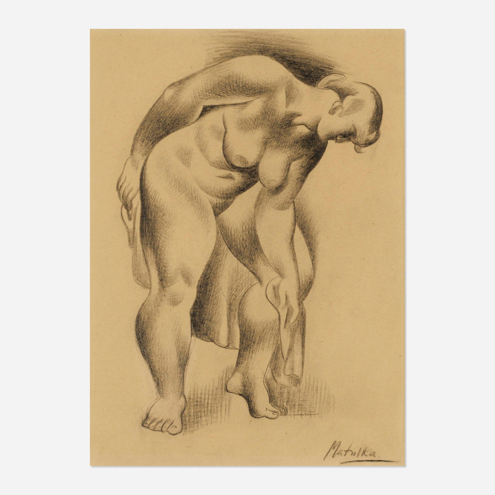 Jan Matulka, Untitled (Bather) (1 of 4)