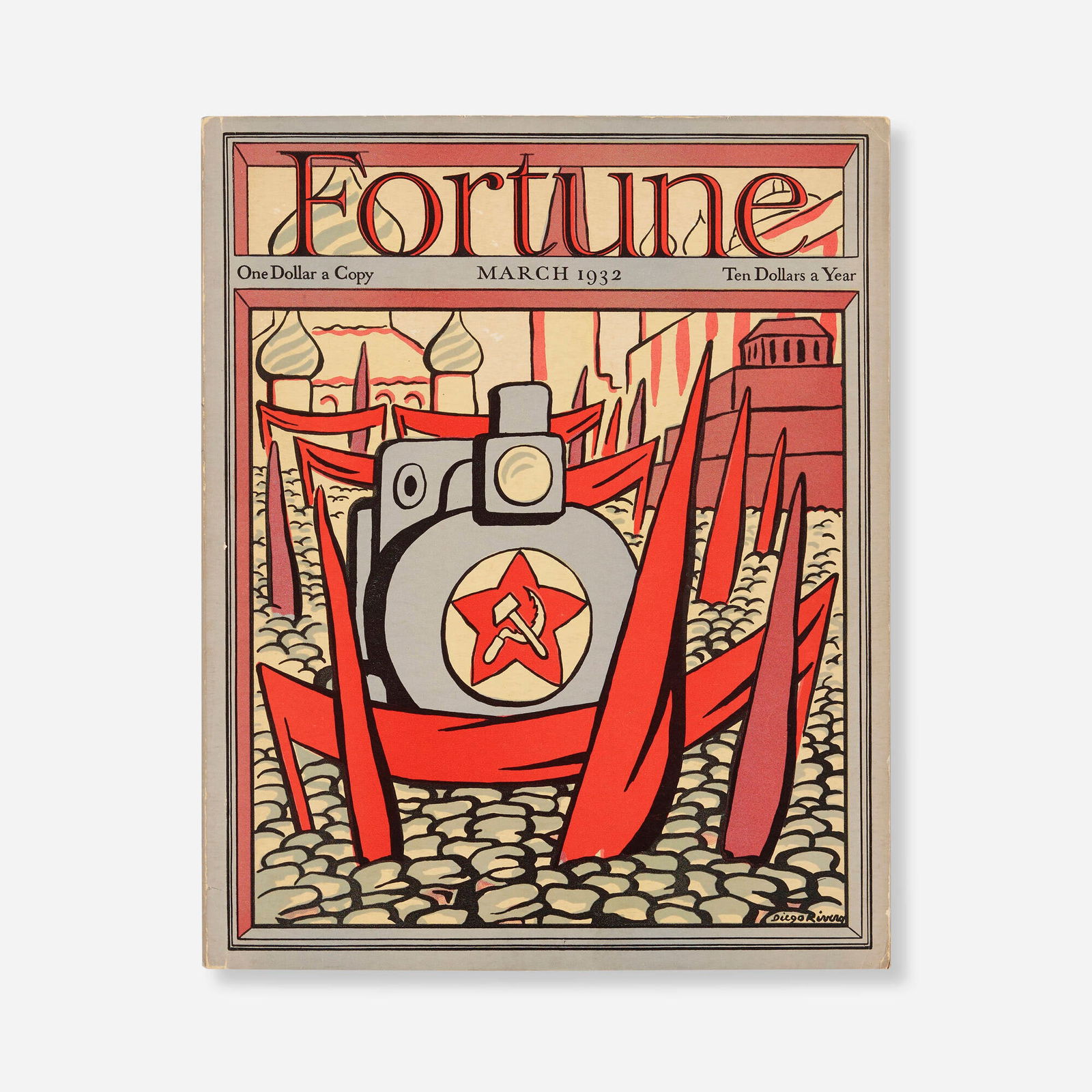 After Diego Rivera, Fortune Magazine cover: After Diego Rivera Fortune Magazine cover 1932gravure in colors and letterpress 14 h x 11.5 w x 0.5 d in (36 x 29 x 1 cm) This work is from the edition of unknown size published by Time Inc.,