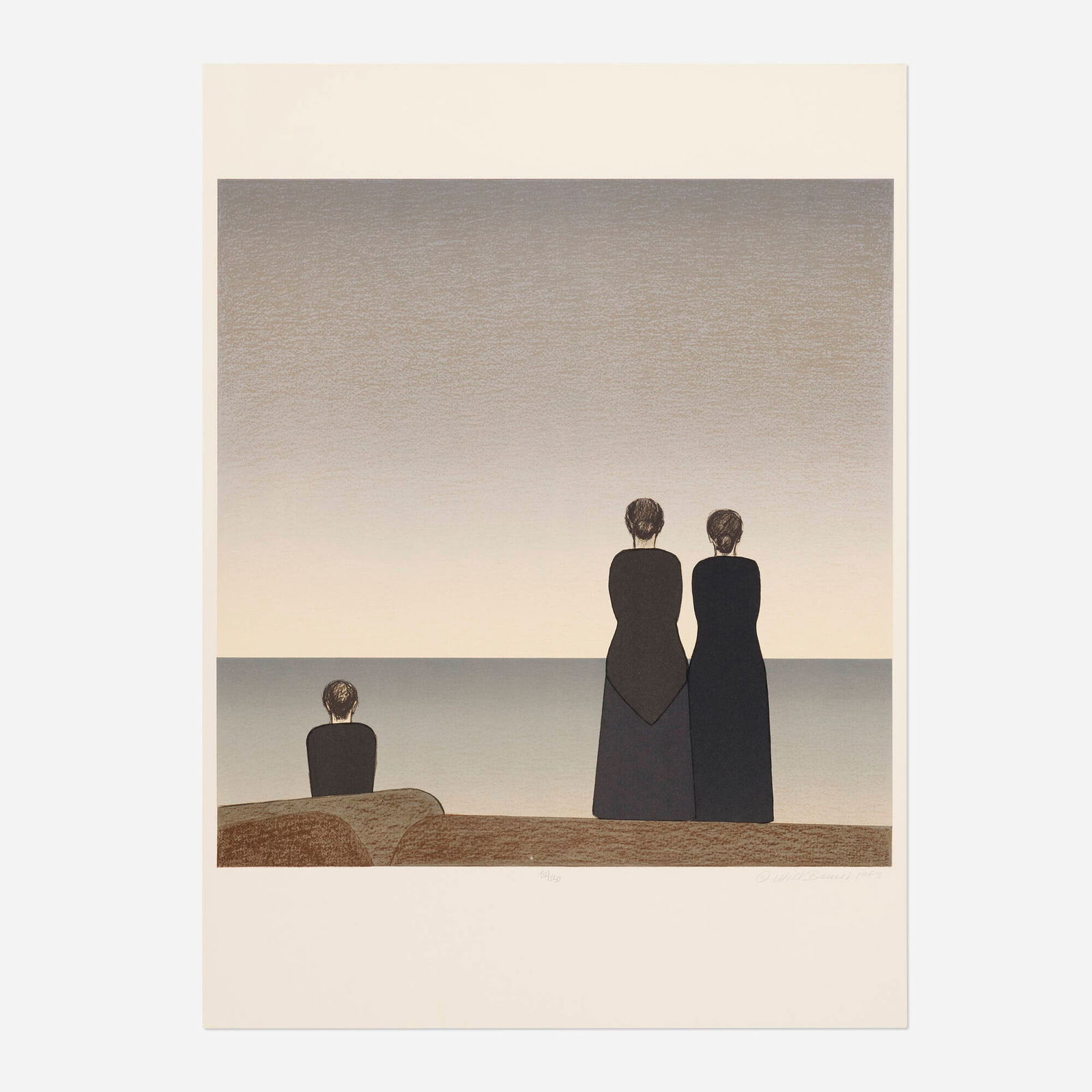 Will Barnet, Peter Grimes (from the Metropolitan Opera Fine Art II portfolio): Will Barnet Peter Grimes (from the Metropolitan Opera Fine Art II portfolio) 1983 / 1984lithograph in colors image: 21.125 h x 21 w in (54 x 53 cm) sheet: 30 h x 22 w in (76 x 56 cm) Signed