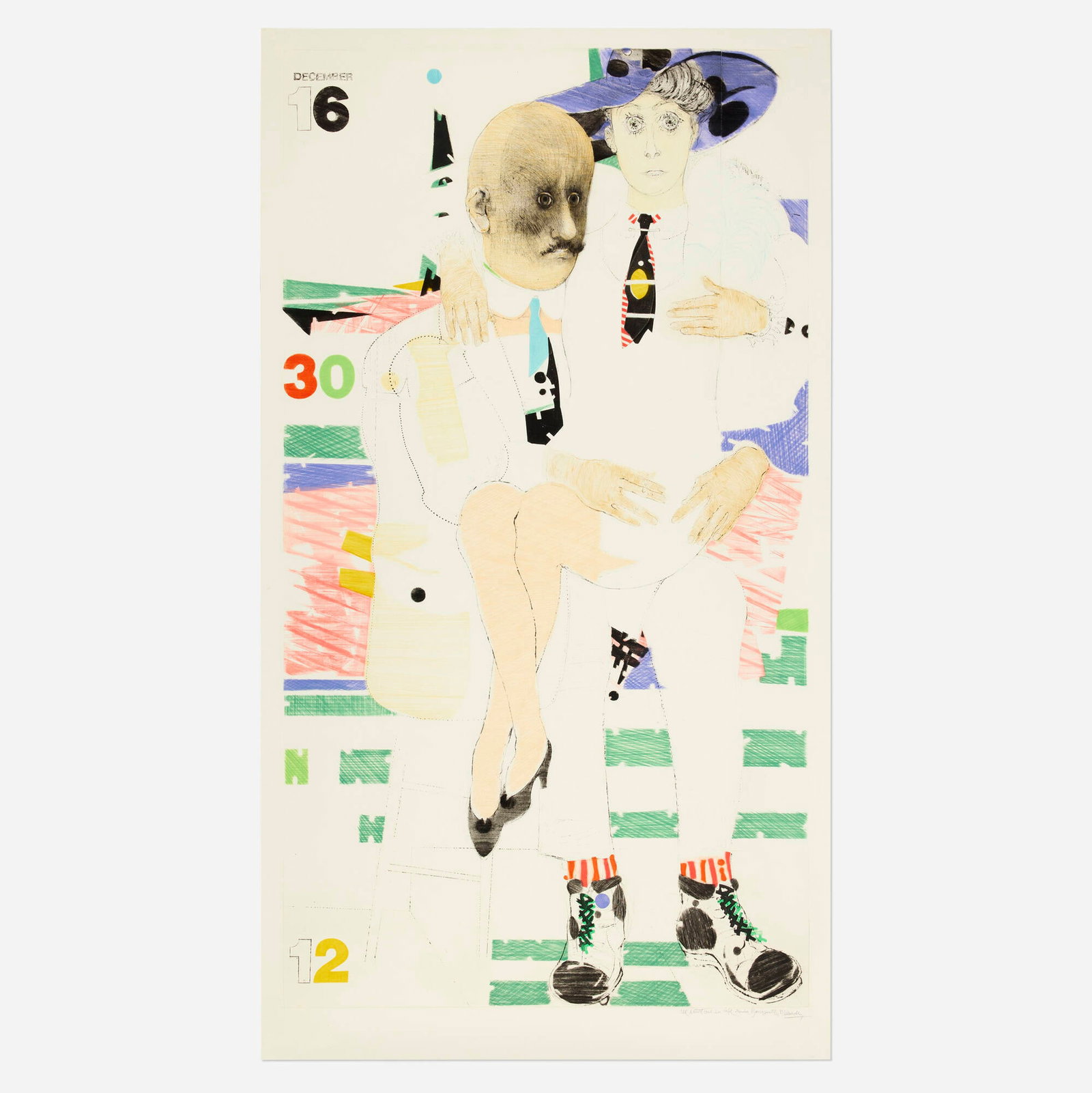 Mauricio Lasansky, The Artist and His Wife Emilia Barragan (1 of 3)