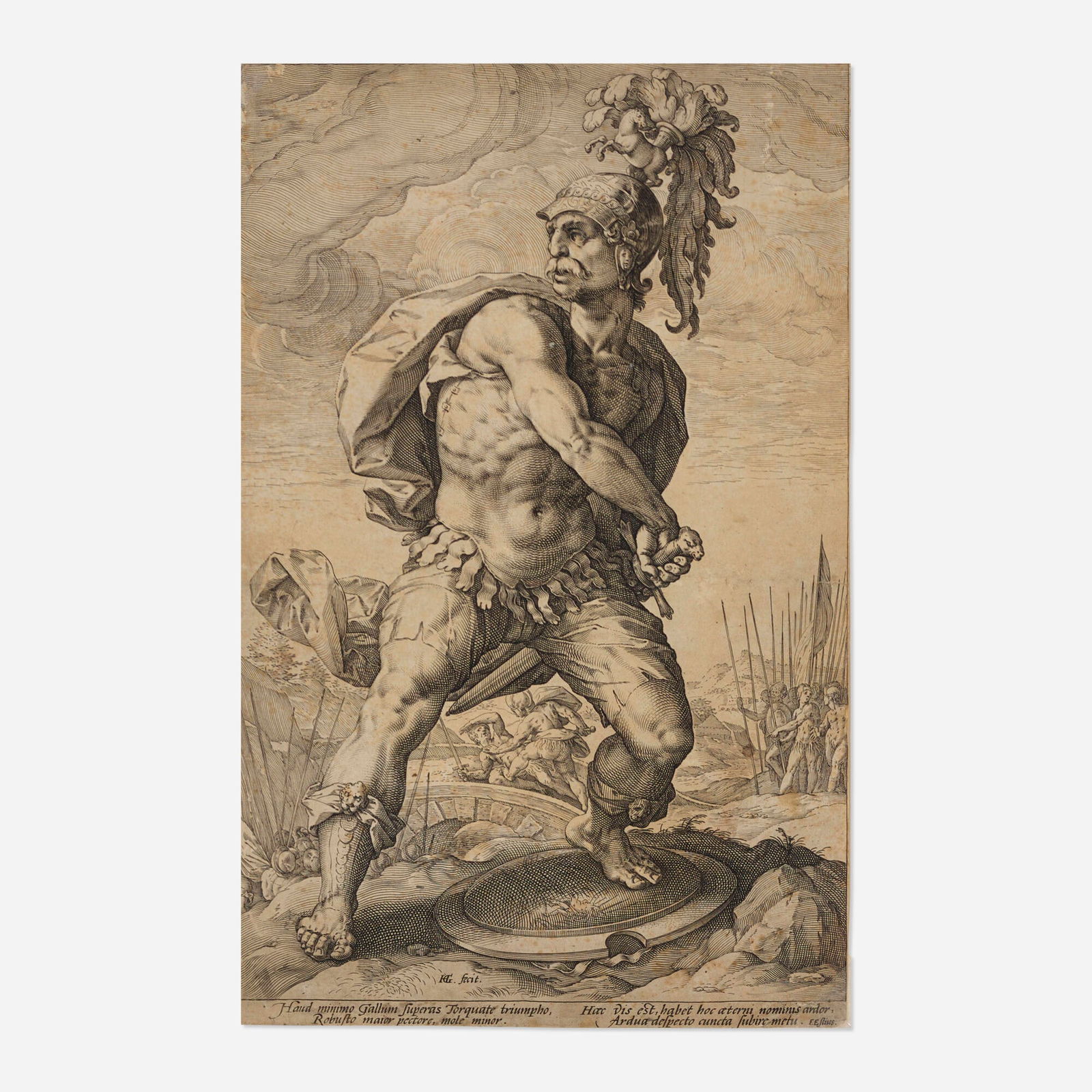 Hendrick Goltzius, Titus Manlius Torquatus (from The Roman Heroes