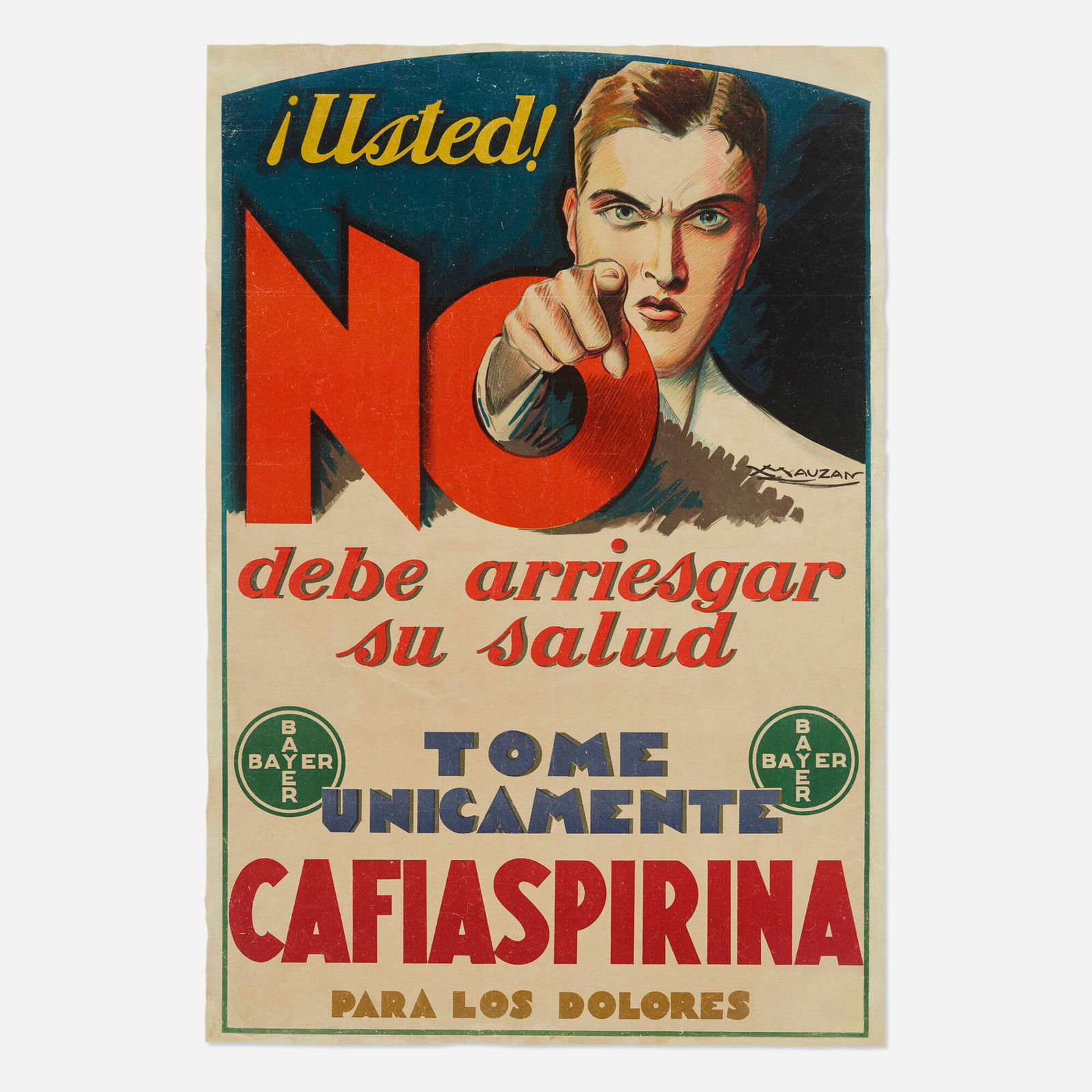Achille Mauzan, Bayer Cafiaspirina poster (1 of 4)