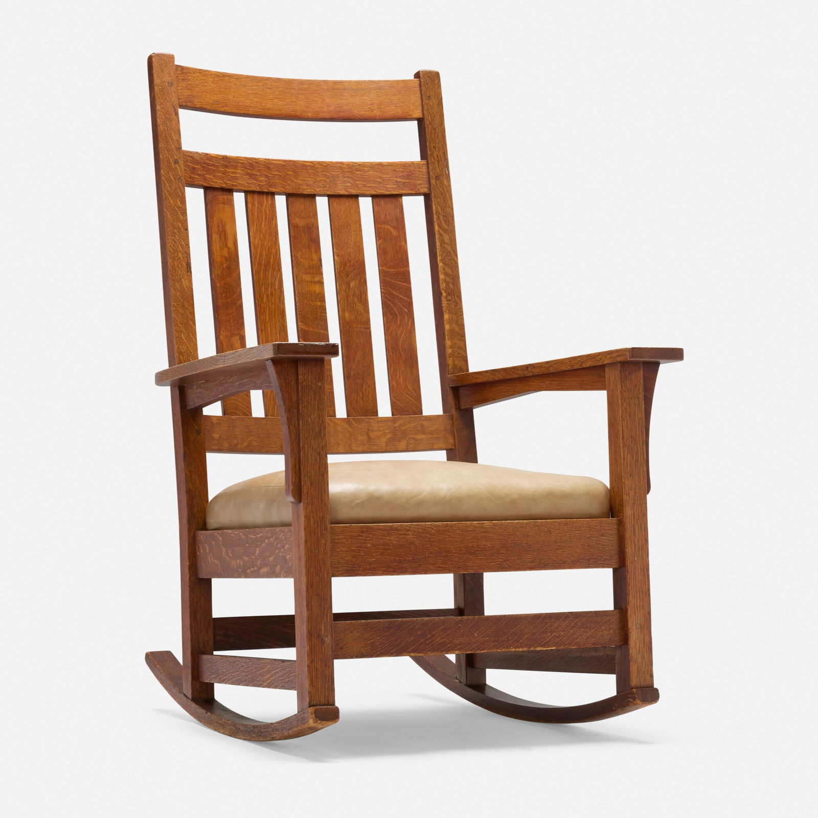 Gustav Stickley, Arm rocker, model 393 (1 of 5)