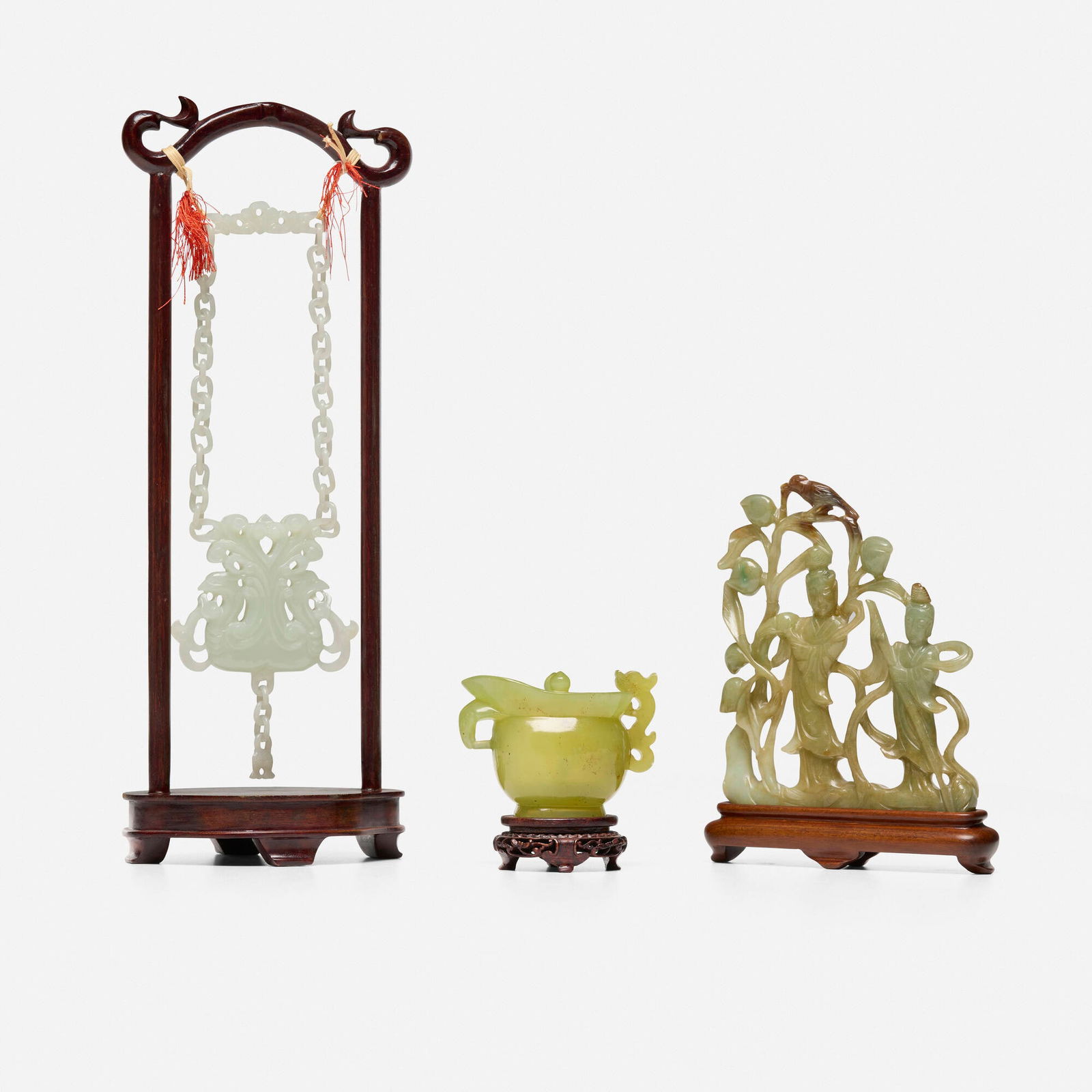 Chinese, Collection of three tabletop accessories (1 of 4)