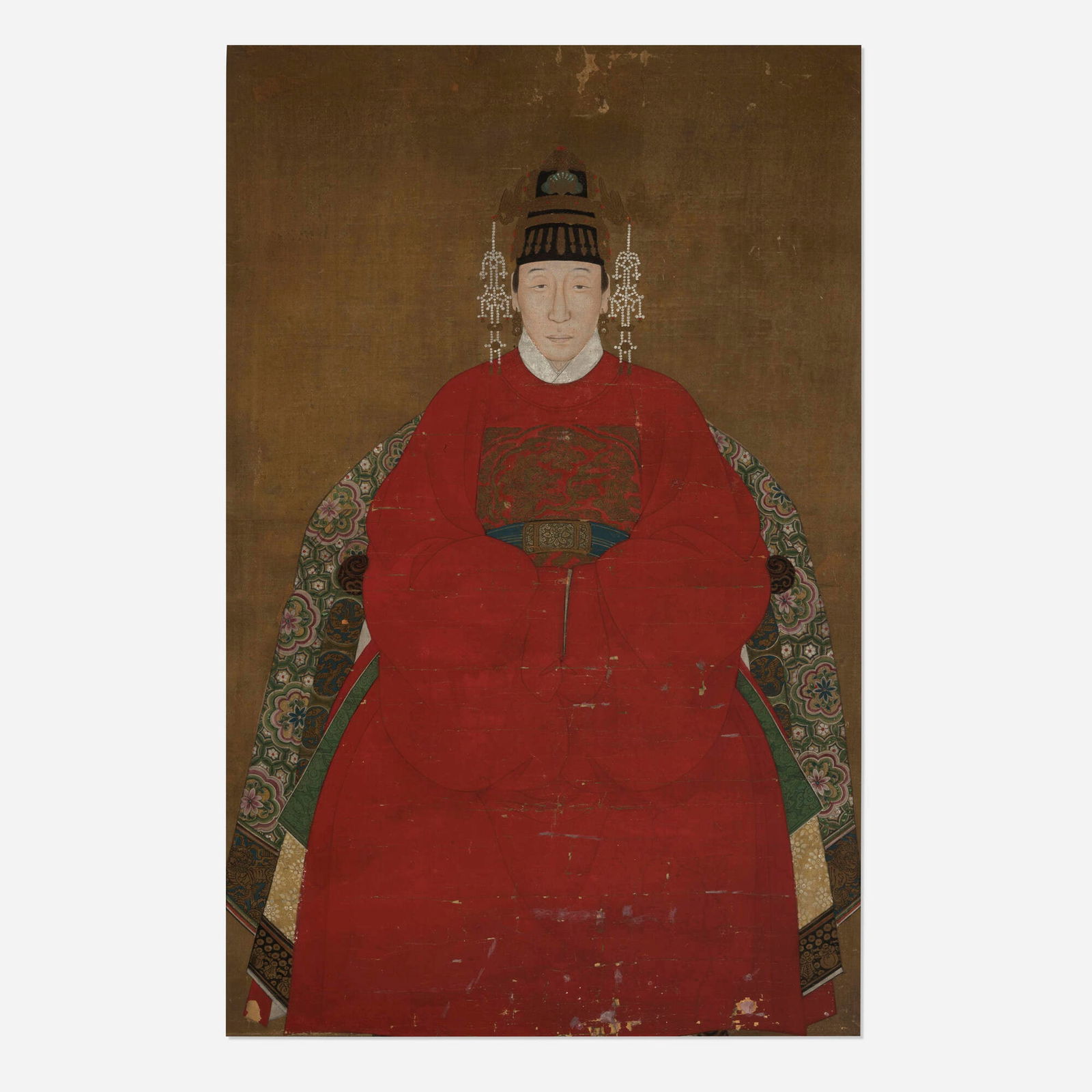 Chinese, Ancestral portrait of a noble lady (1 of 4)