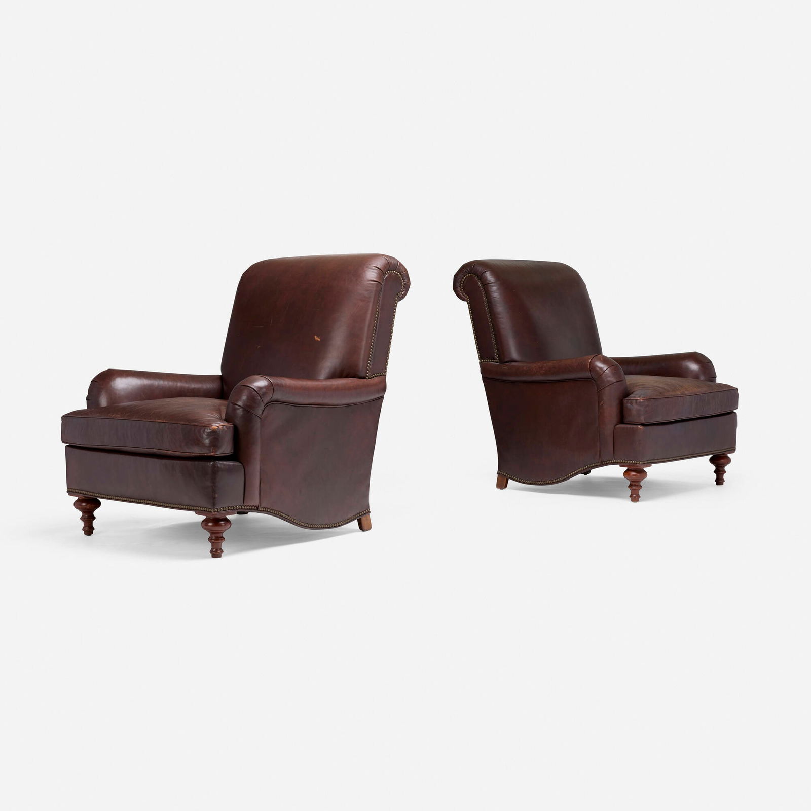 The Charles Stewart Company, Club lounge chairs, pair (1 of 5)