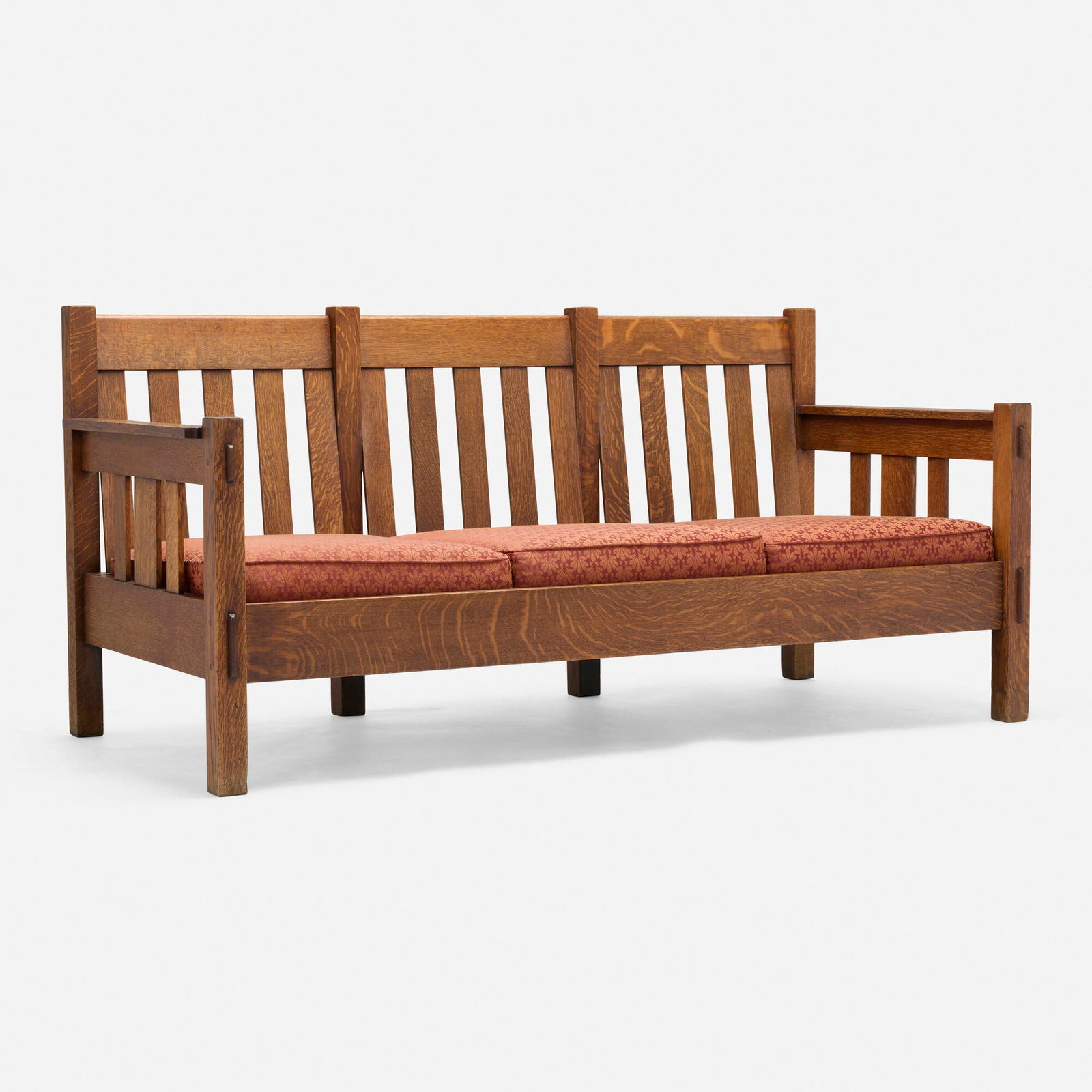 Stickley Brothers, Drop-arm settle, model 3715 (1 of 7)