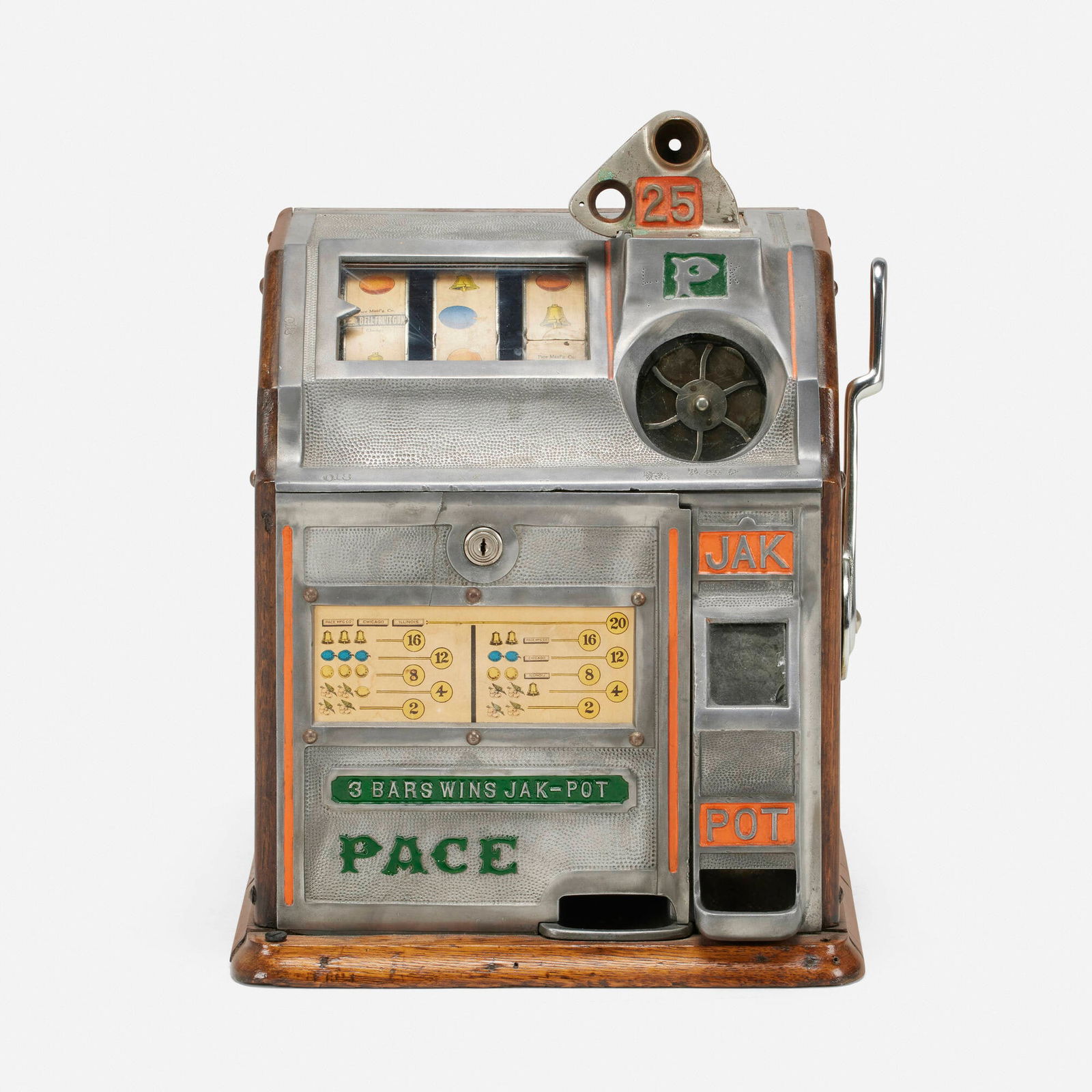 Pace Manufacturing Co., 25-Cent Bantam Gum Fruit slot machine (1 of 6)