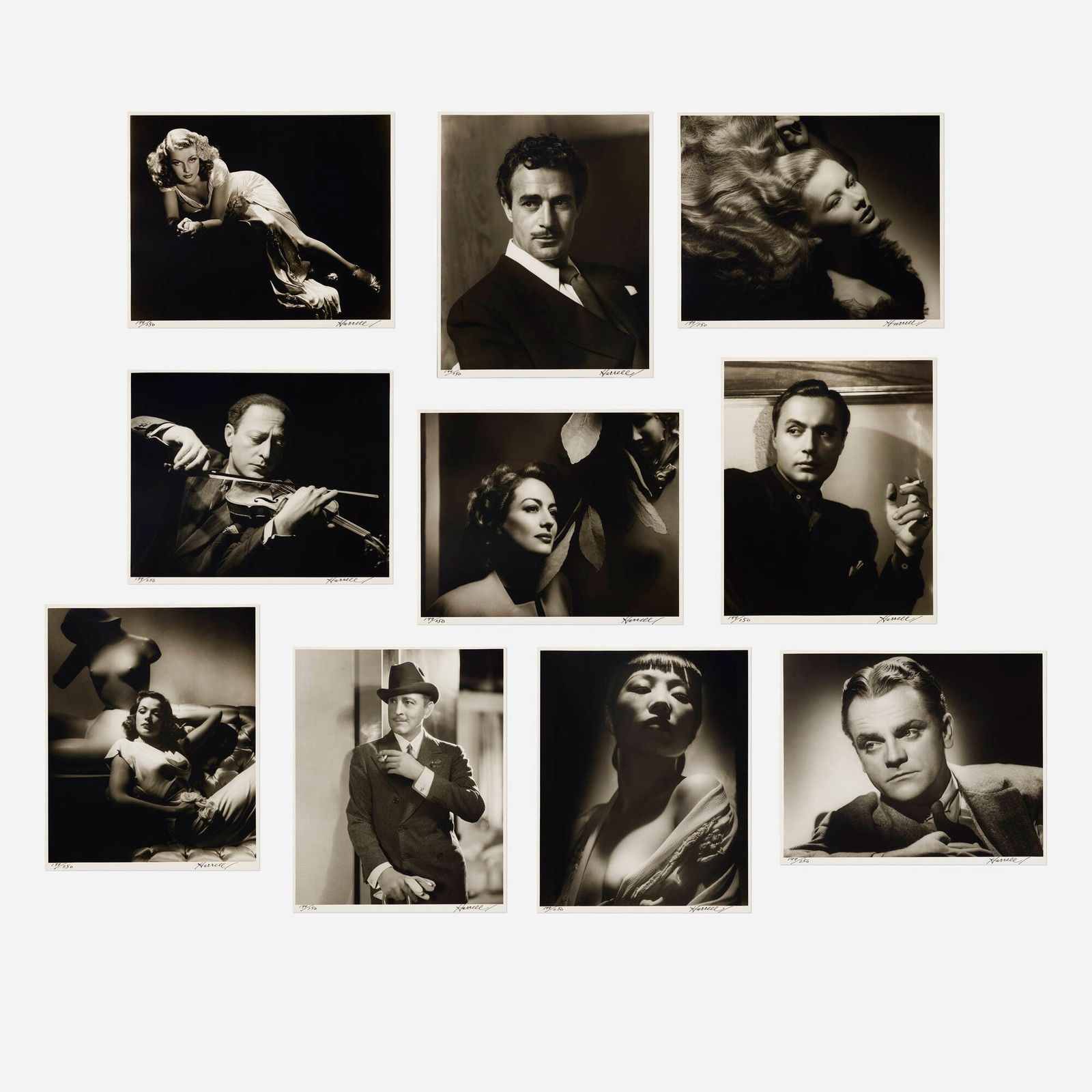 George Hurrell, Hurrell Portfolio III: George Hurrell Hurrell Portfolio III 1938 / printed 1979gelatin silver print 19.875 h x 16.25 w in (50 x 41 cm) Portfolio includes portraits of Joan Crawford, Gilbert Roland, Ann Sheridan, Jam