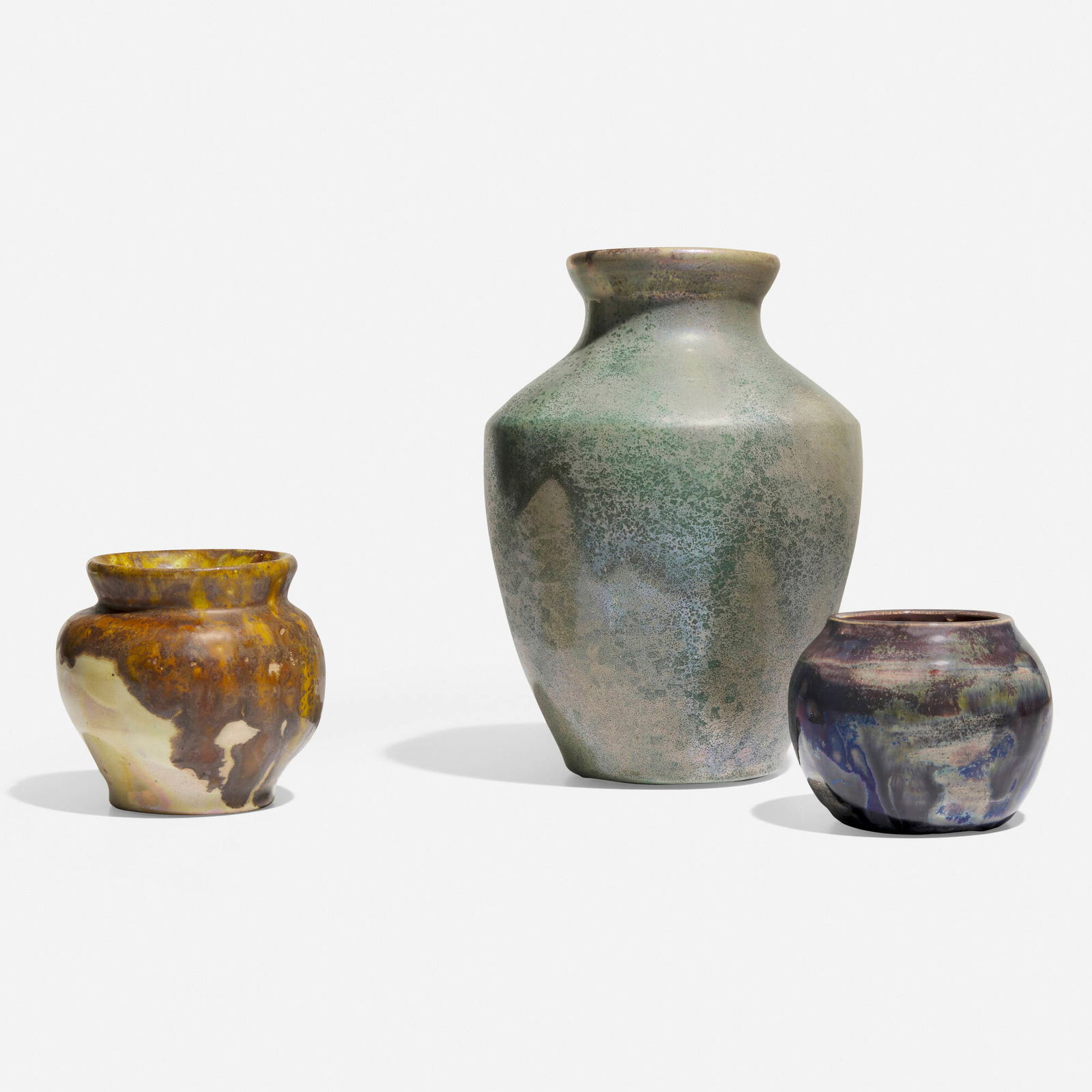 Pewabic Pottery, Collection of three vases (1 of 4)