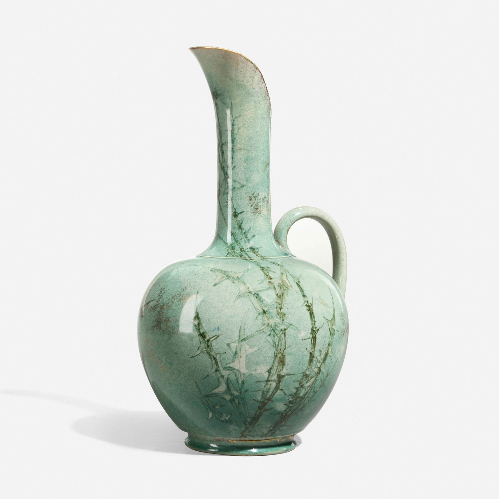 William Auckland and Unknown Artist for Rookwood Pottery, Limoges style pitcher (1 of 4)