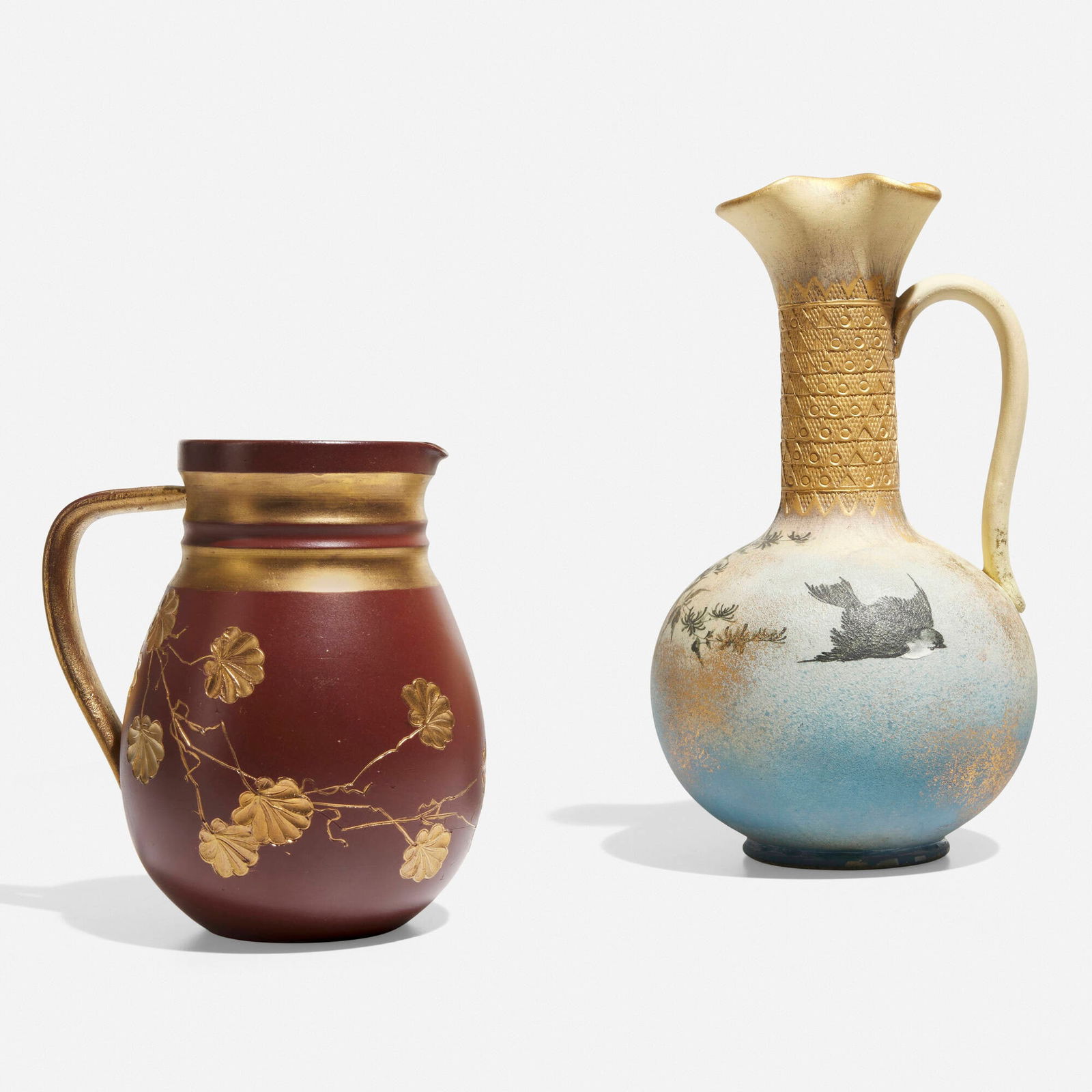 Rookwood Pottery, Dull Finish ewer and pitcher (1 of 4)