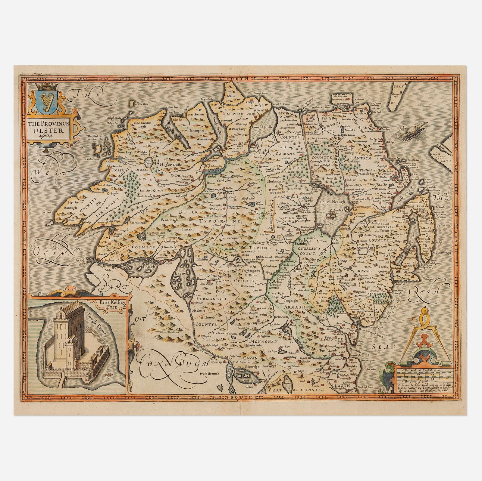 John Speed, Map of Province of Ulster (1 of 4)