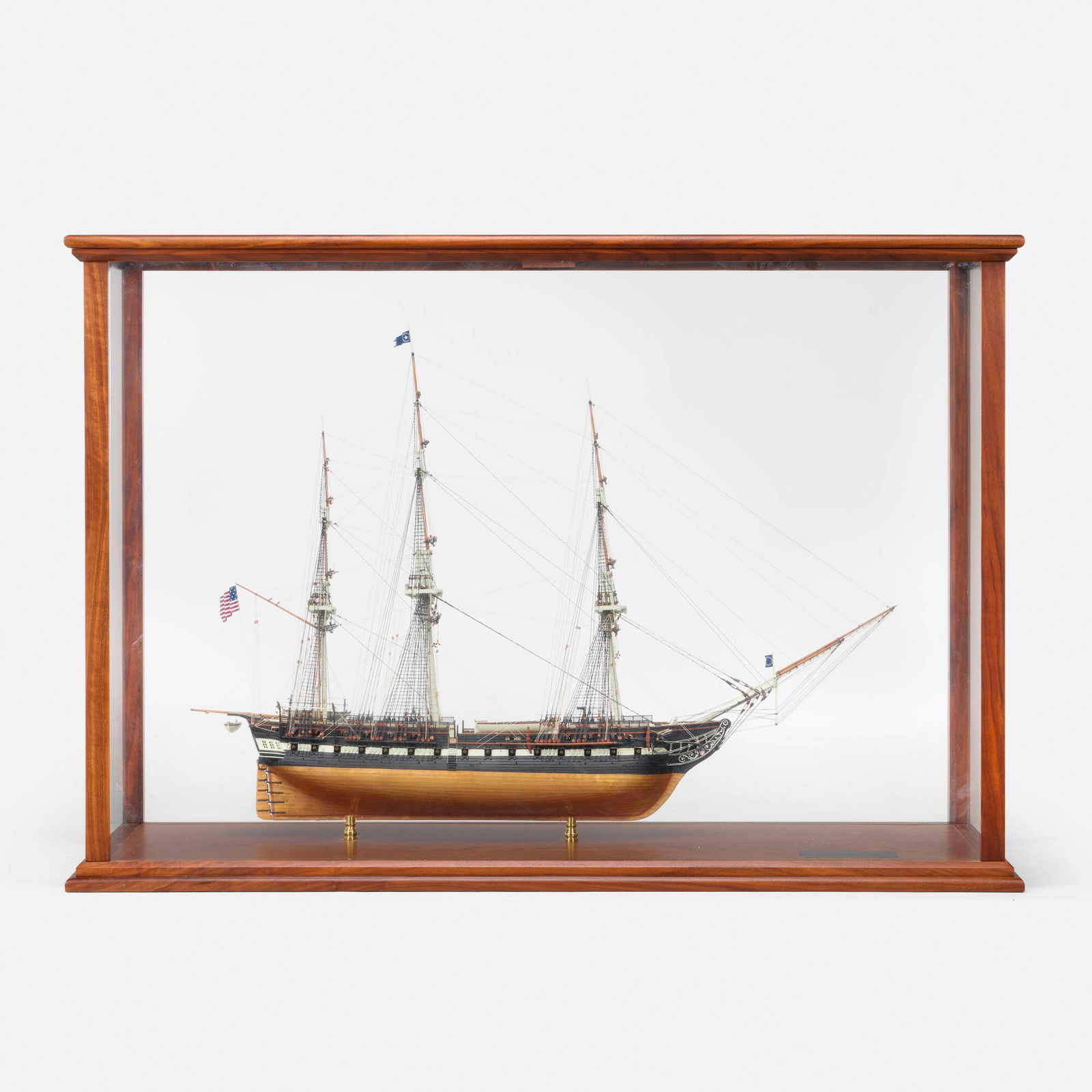 Lannan Ship Model Gallery, Scale model of the USS Constitution, "Old Ironsides" (1 of 3)