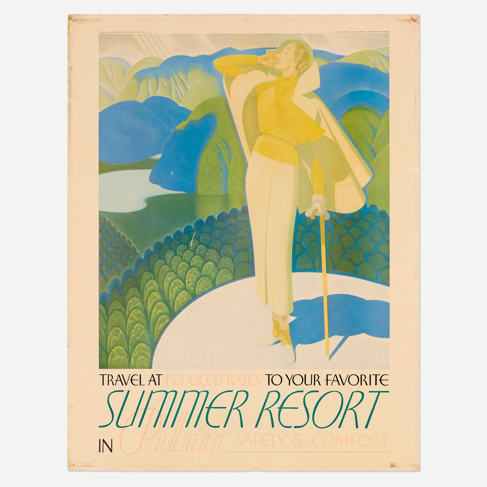 William P. Welsh, Pullman travel poster (1 of 3)
